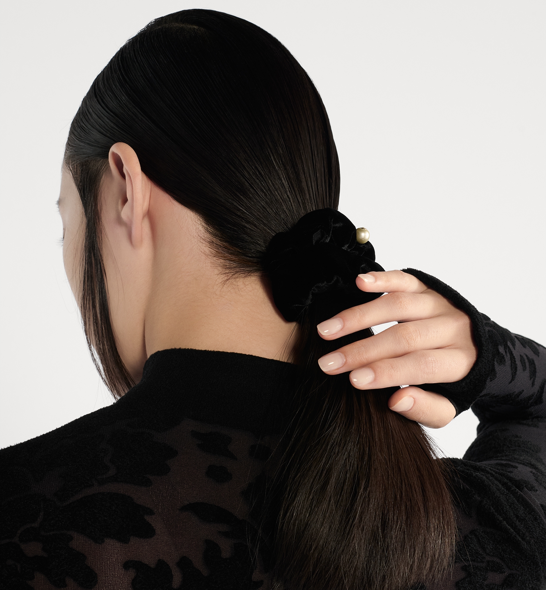 Dior Sweet Hair Tie Black