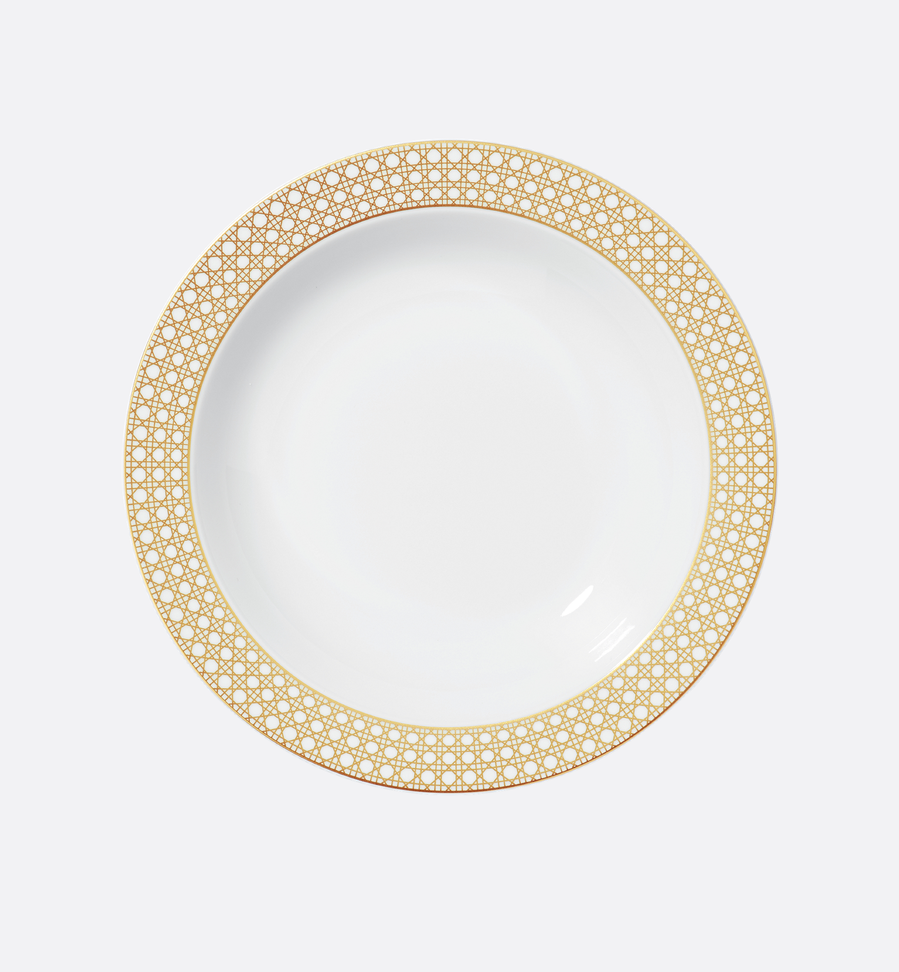 Deep Round Platter Gold