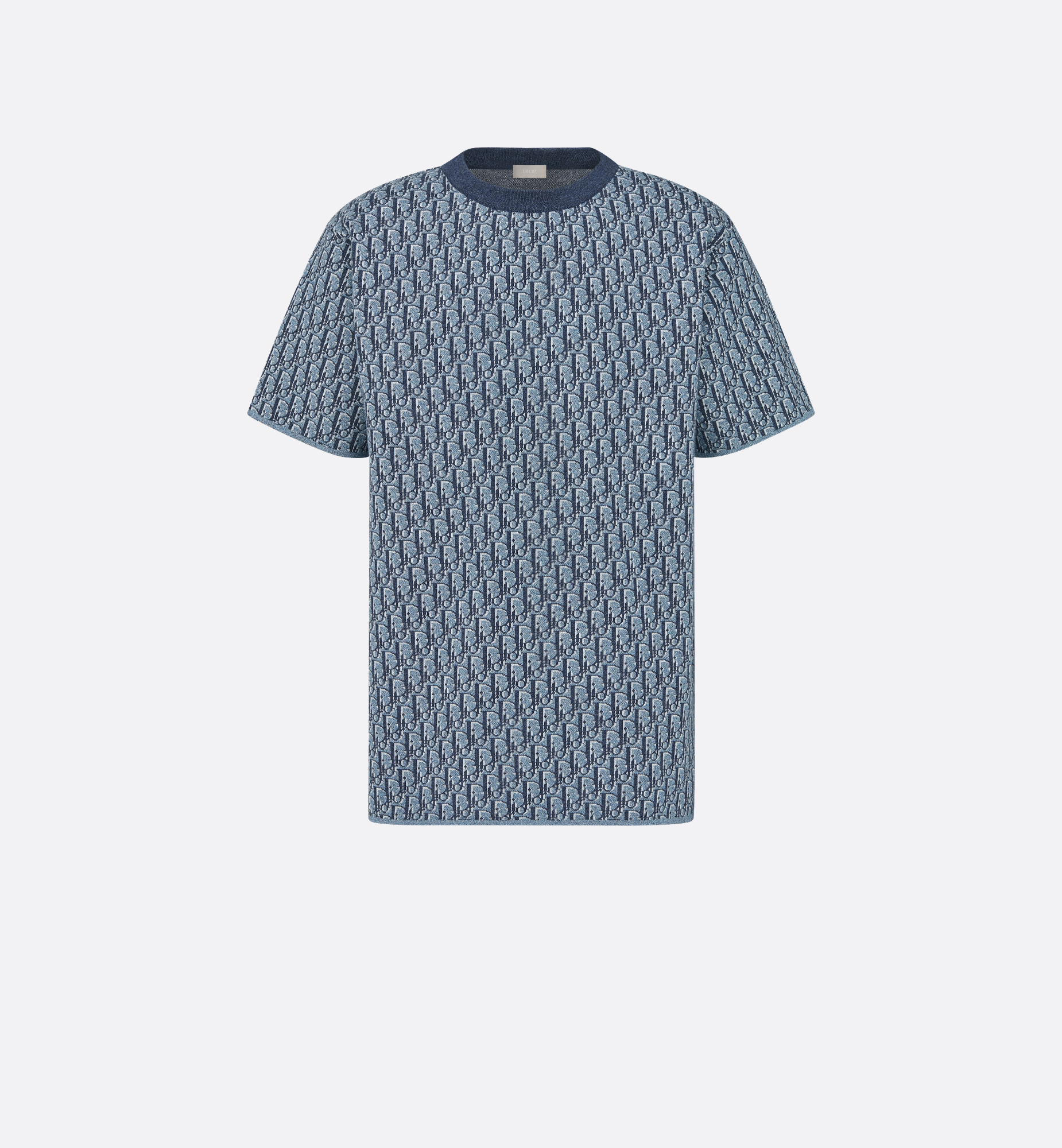 Dior Oblique T-Shirt, Relaxed Fit Blue