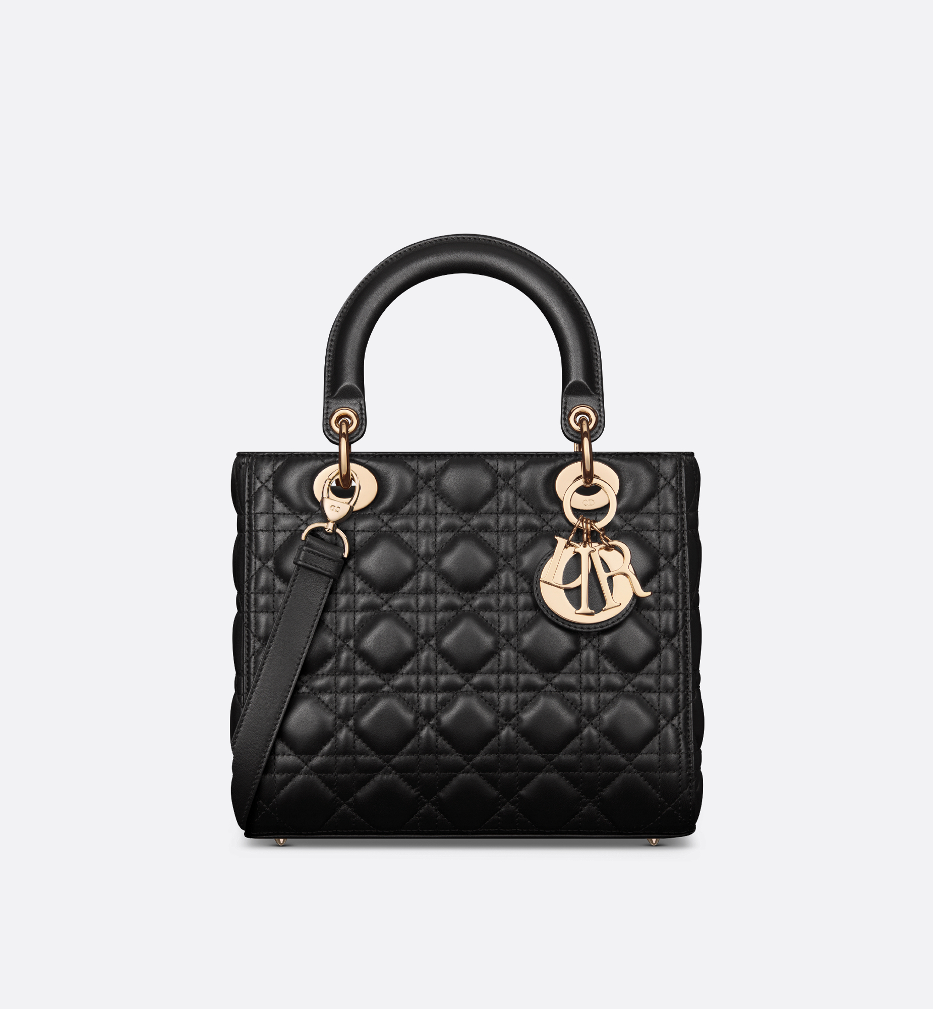 Medium Lady Dior Bag Black