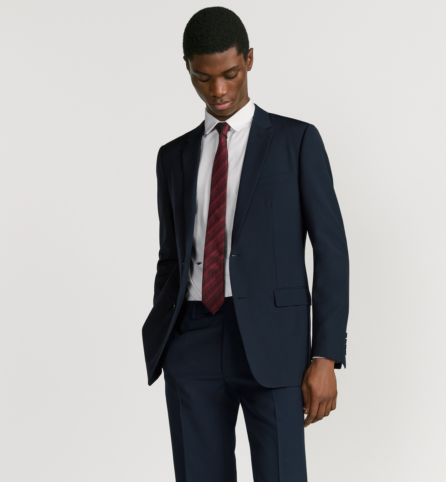 Dior Oblique Trio Tie Red