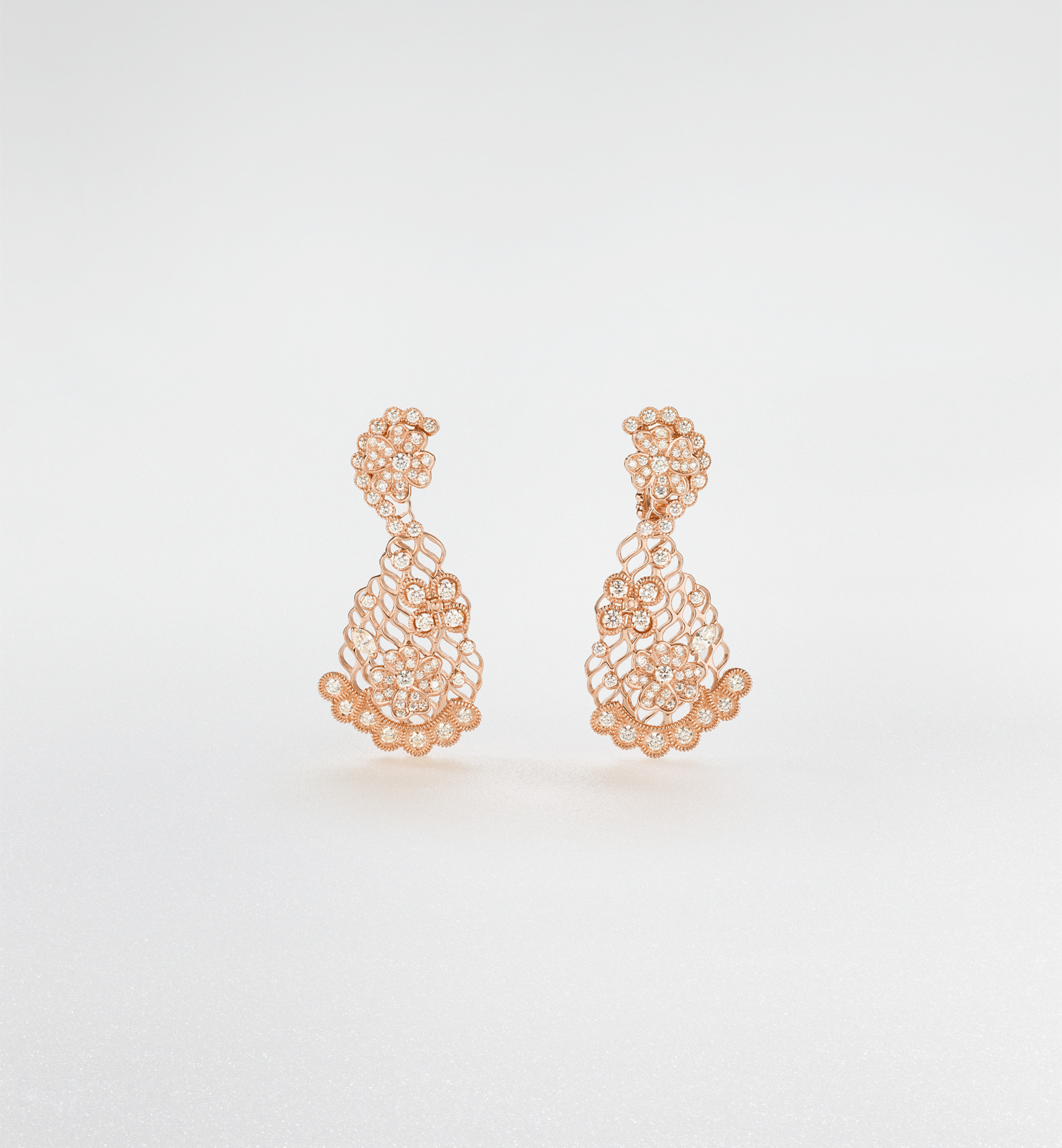 Couture Dior Earrings Pink