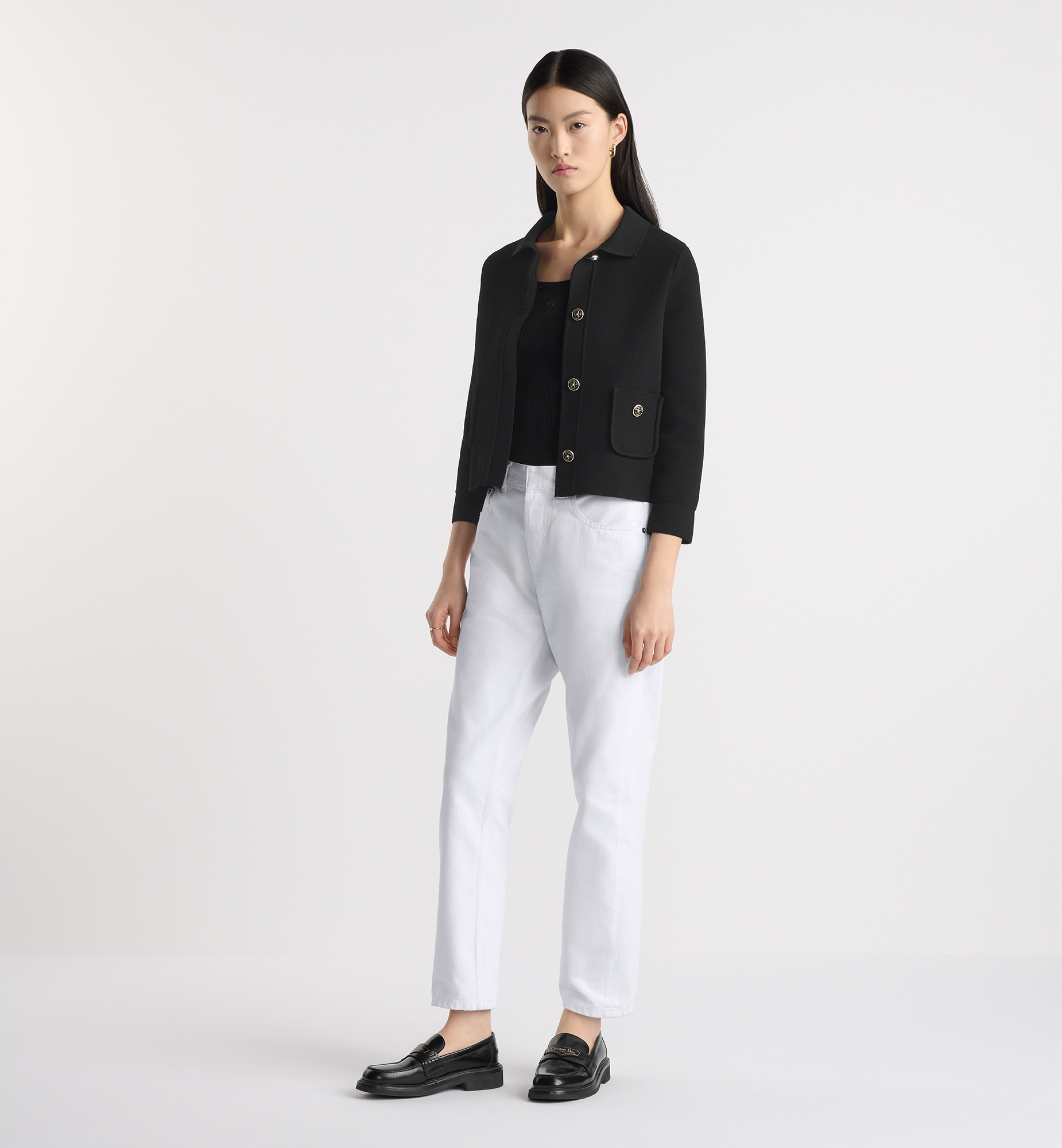Cropped Jacket Black