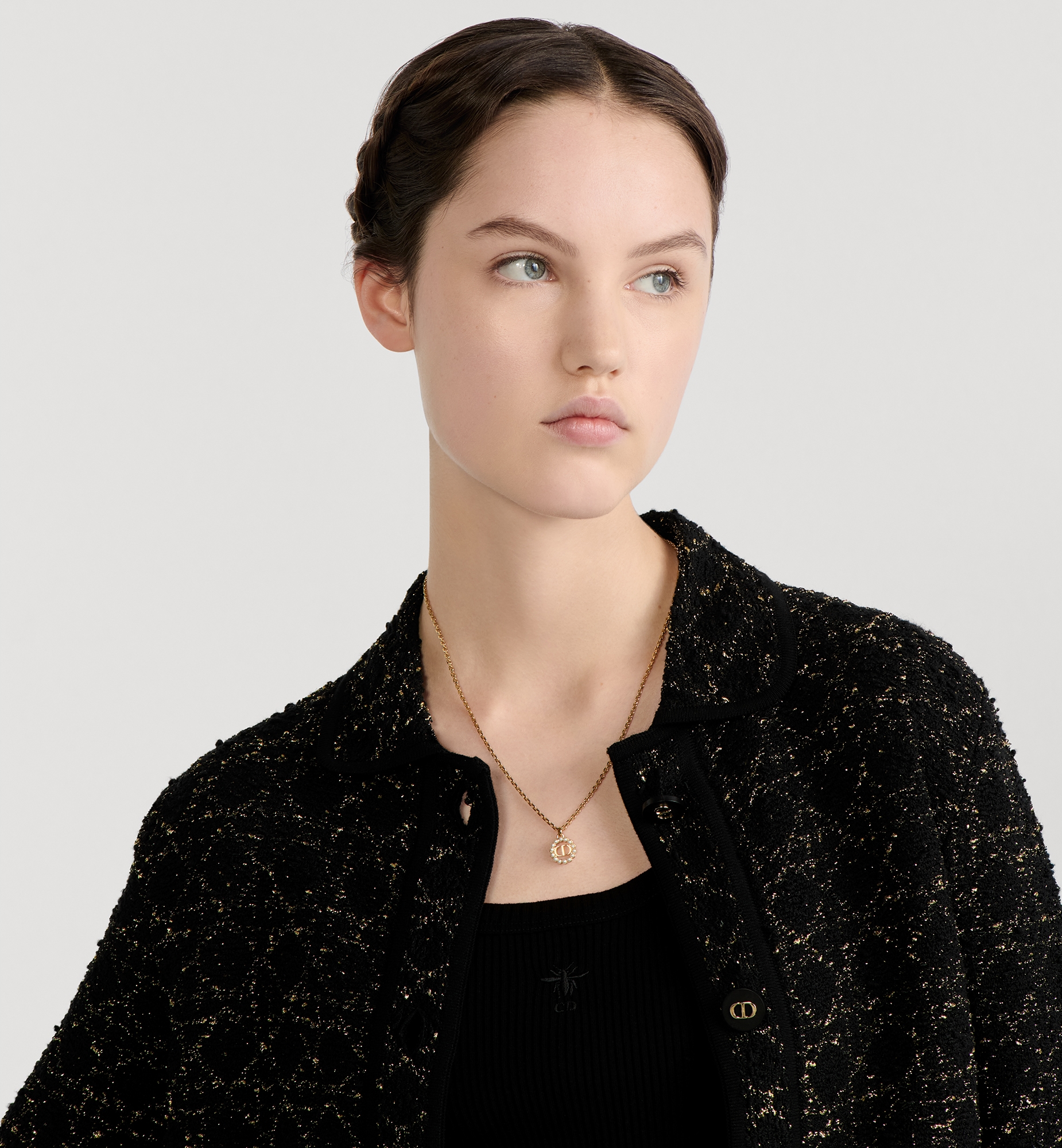 Petit CD Circle Necklace Gold