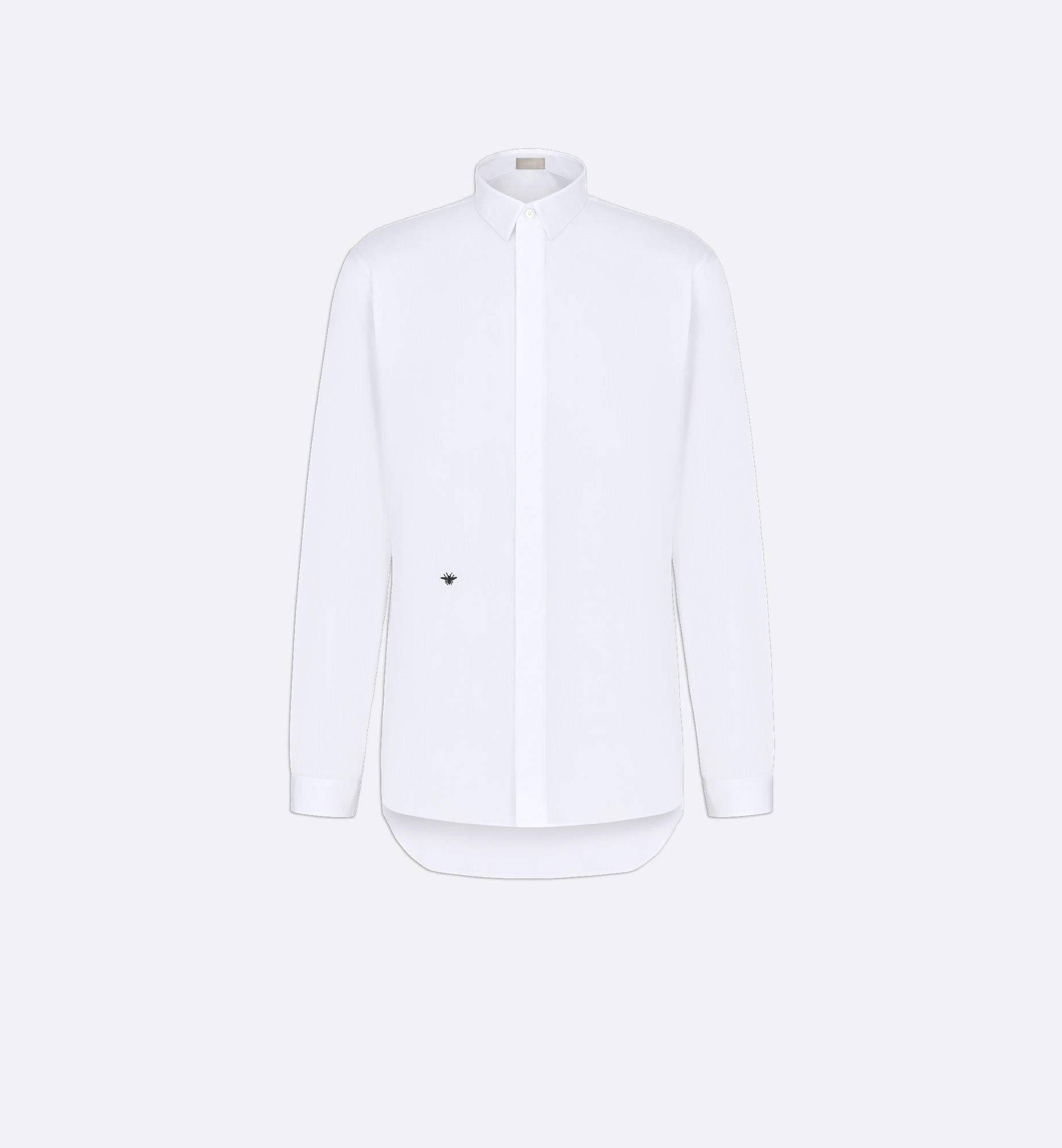 Shirt with Bee Embroidery White