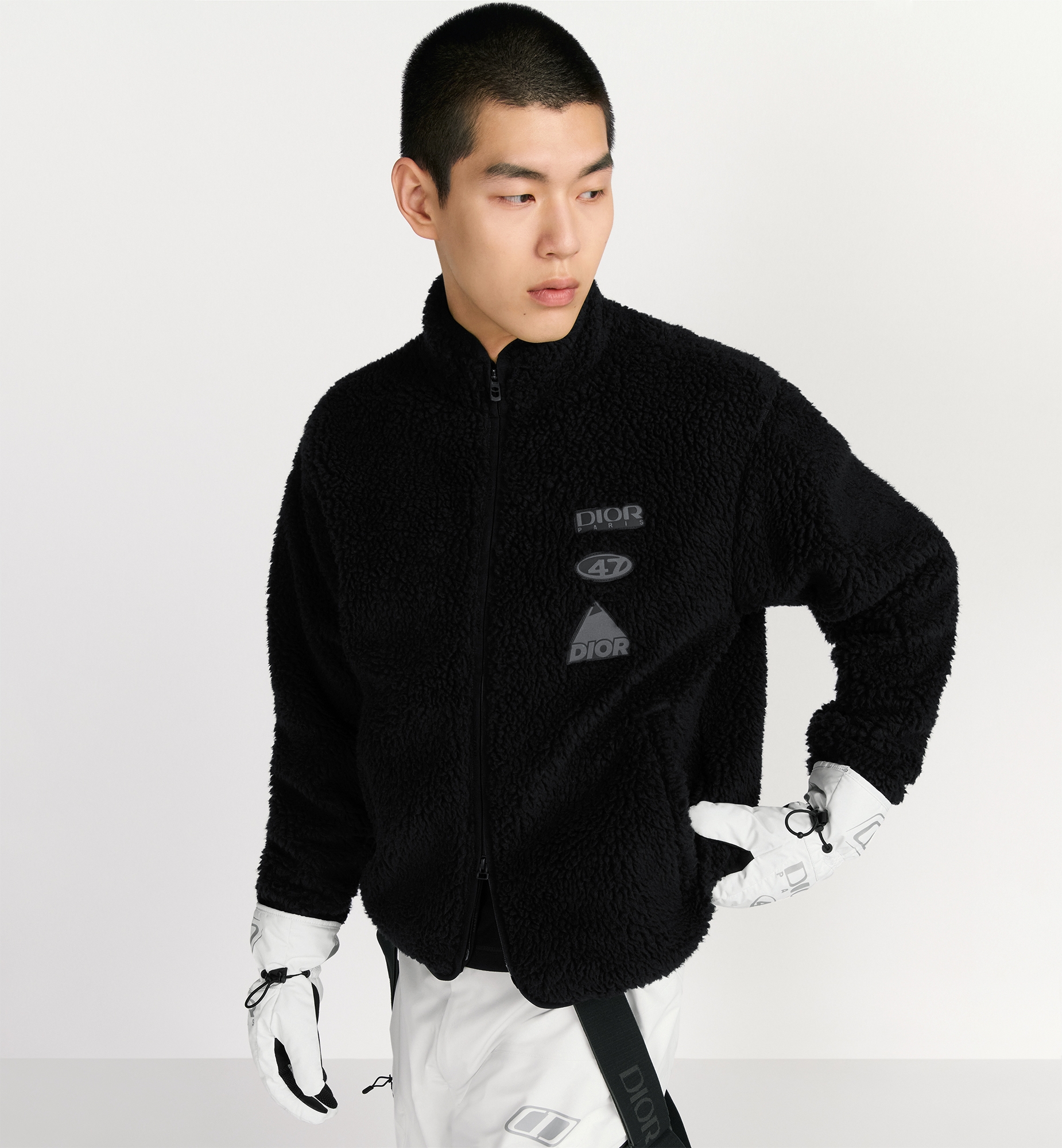 DIOR AND DESCENTE Ski Fleece Black