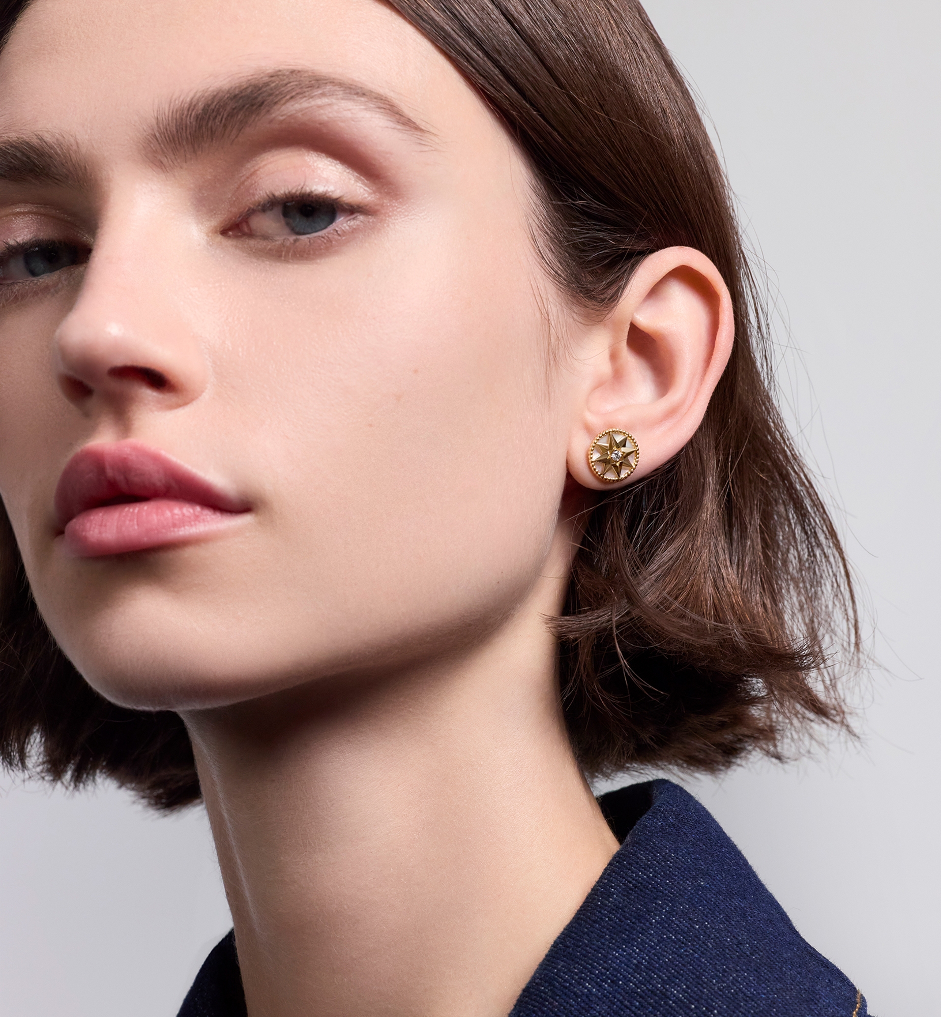 Medium Rose des Vents Single Earring Yellow