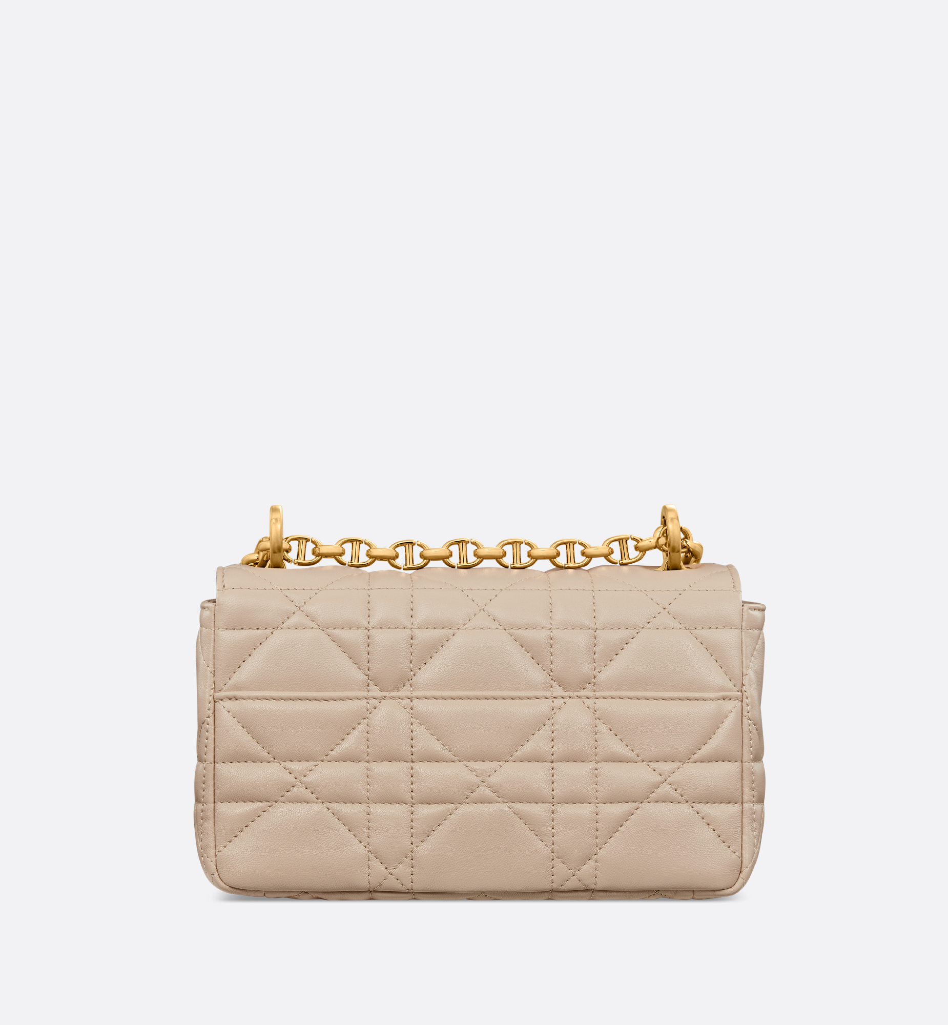 Small Soft Dior Caro Bag Beige