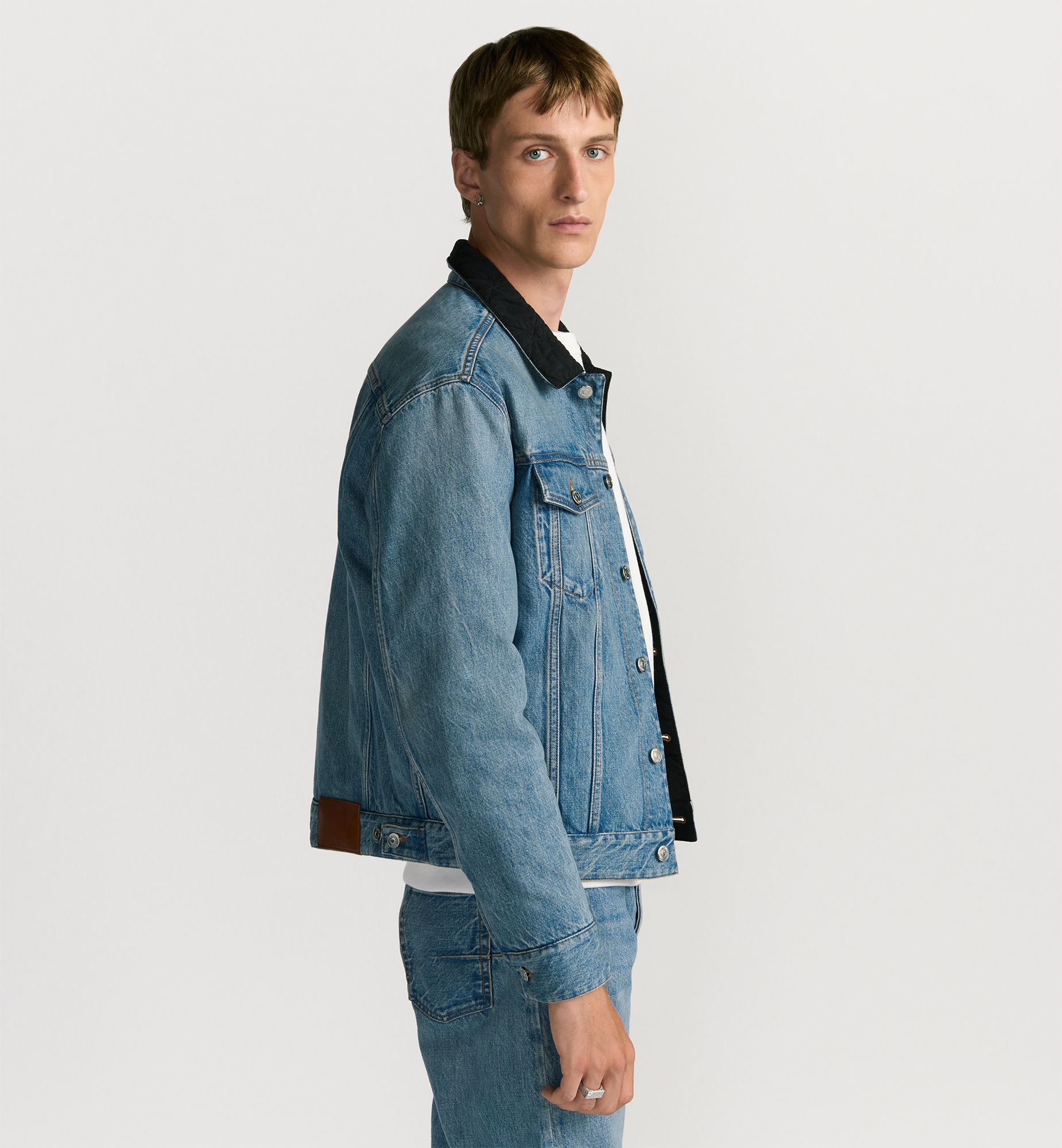 Reversible Cannage Jean Jacket Blue