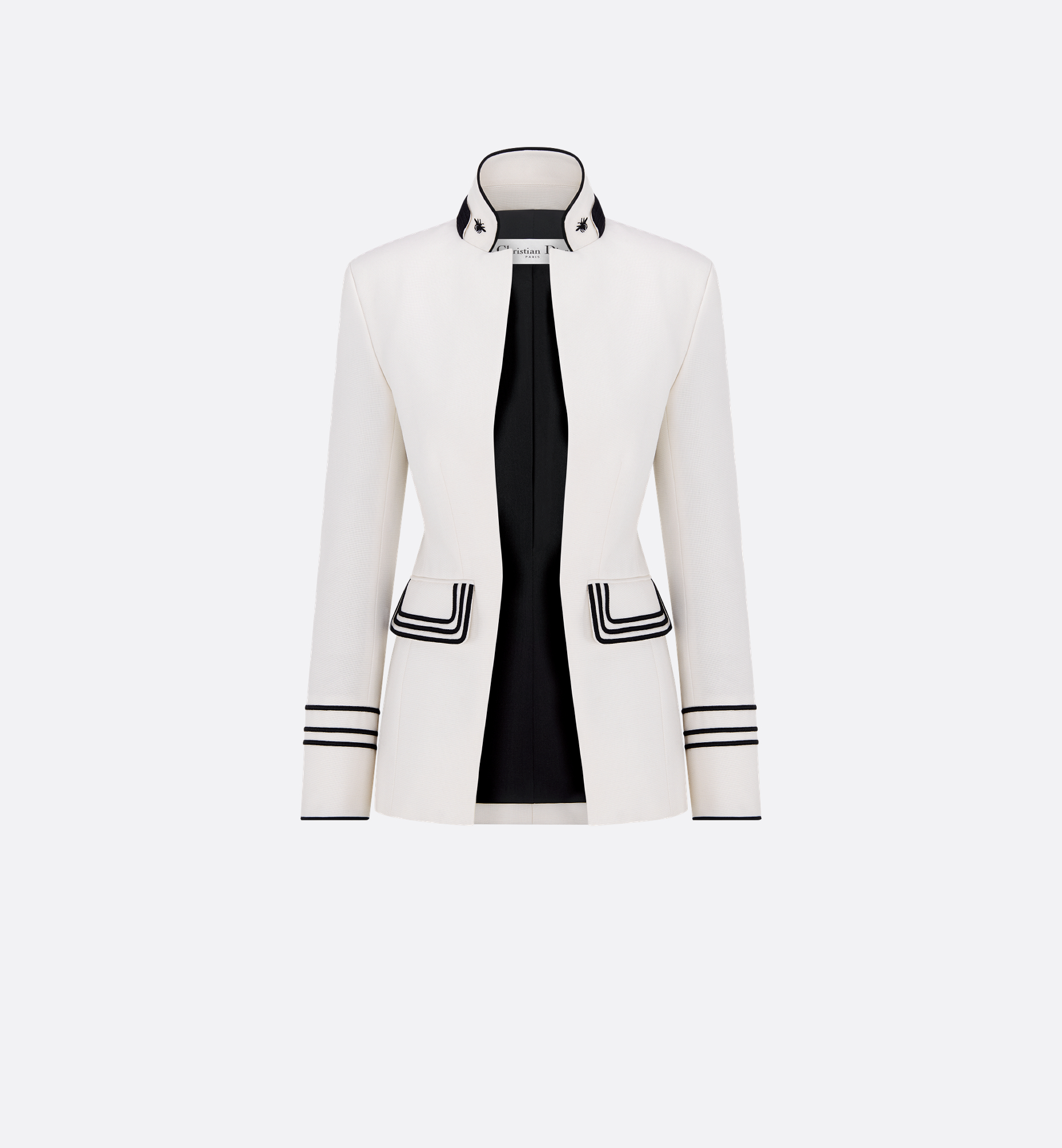 Fitted Jacket with Removable Vest White