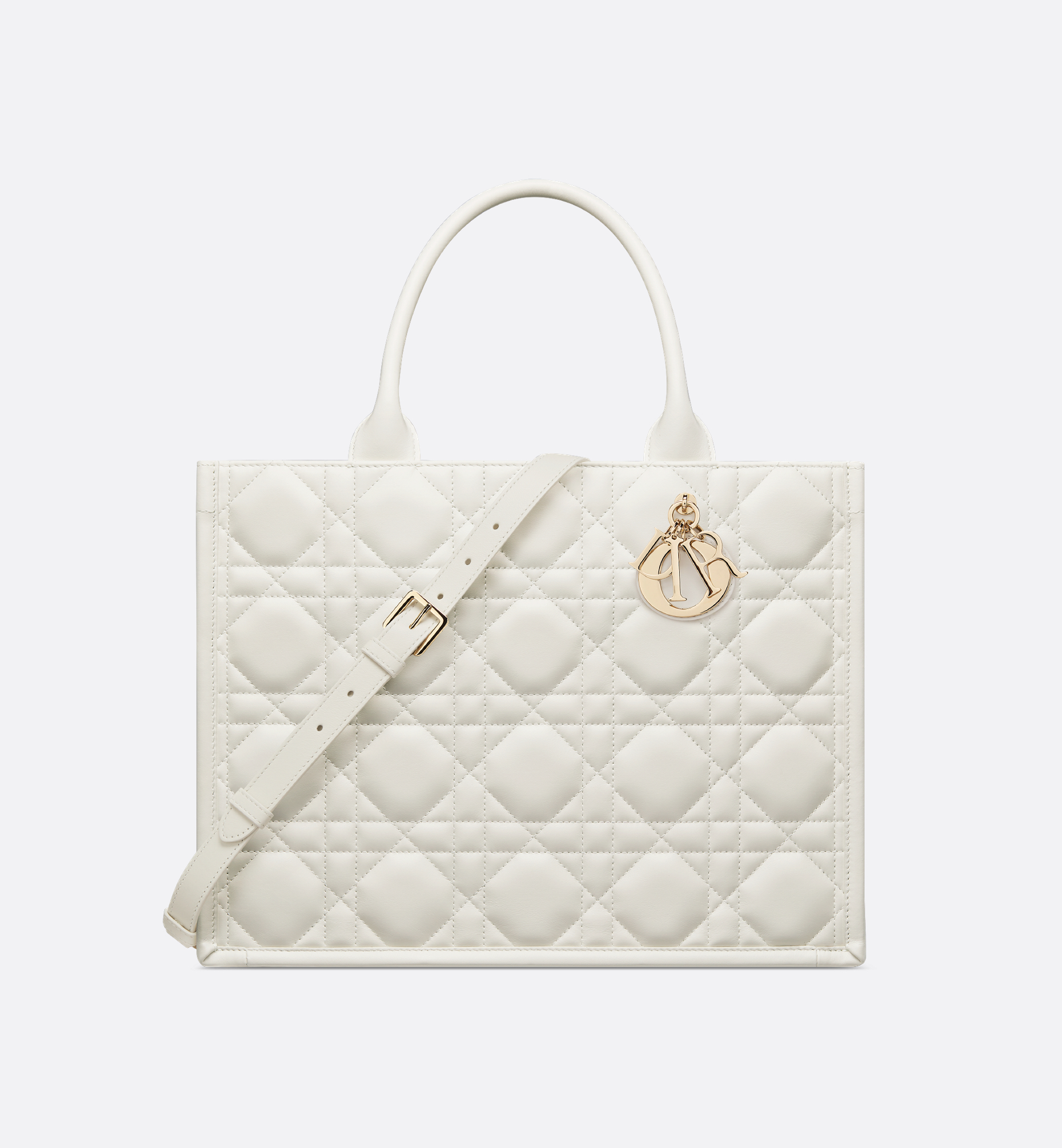 Medium Dior Book Tote White