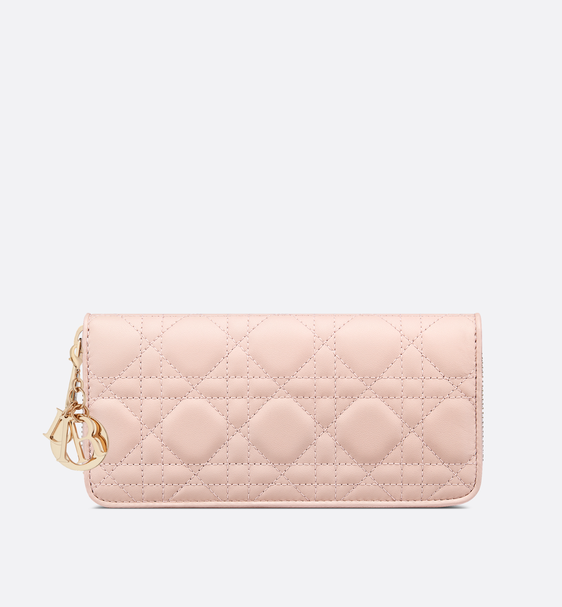 Lady Dior Voyageur Wallet Pink