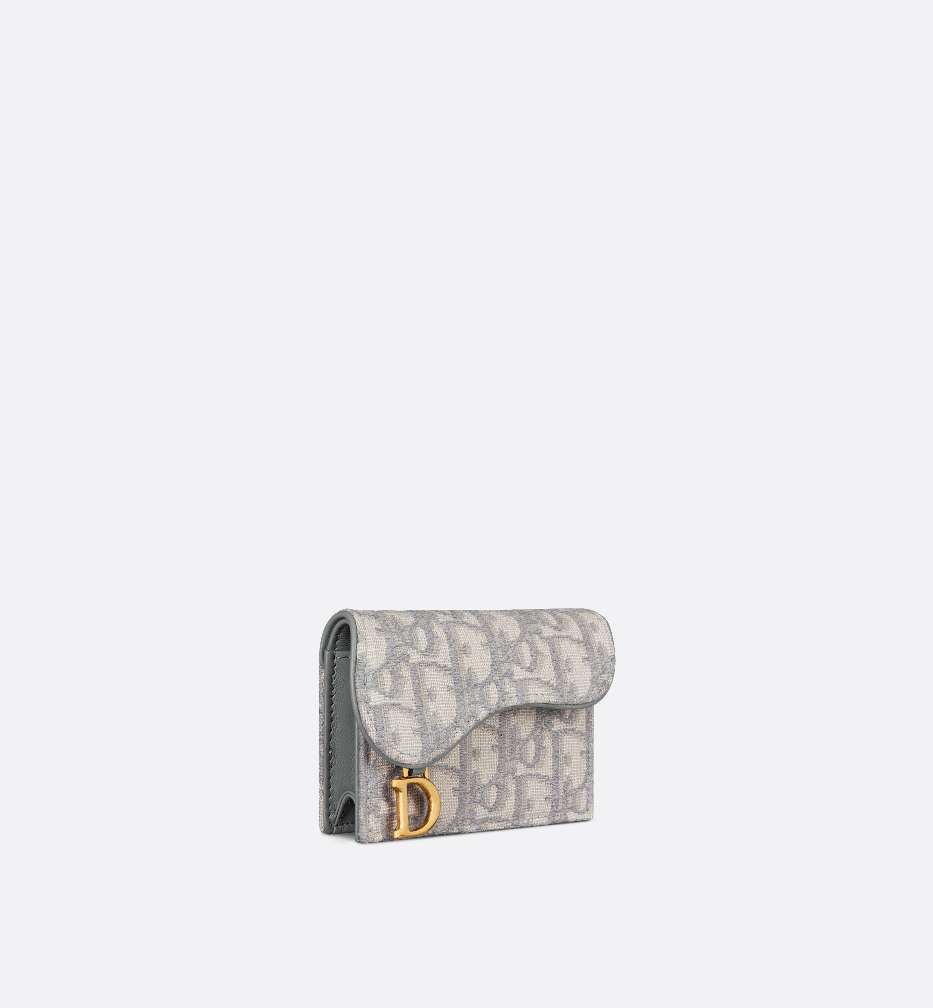 Saddle Bloom Card Holder Grey