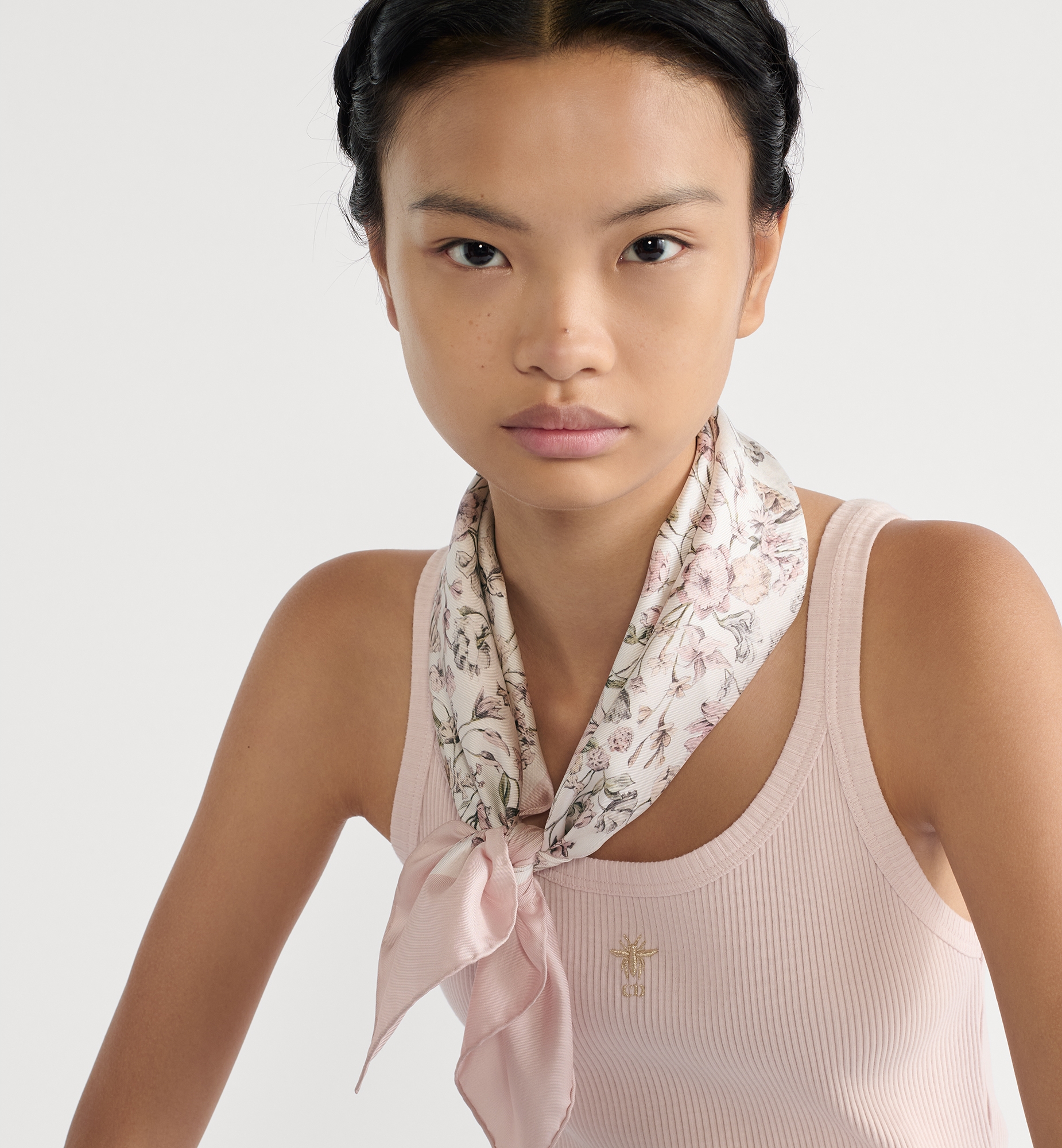 Millefiori 70 Square Scarf Pink