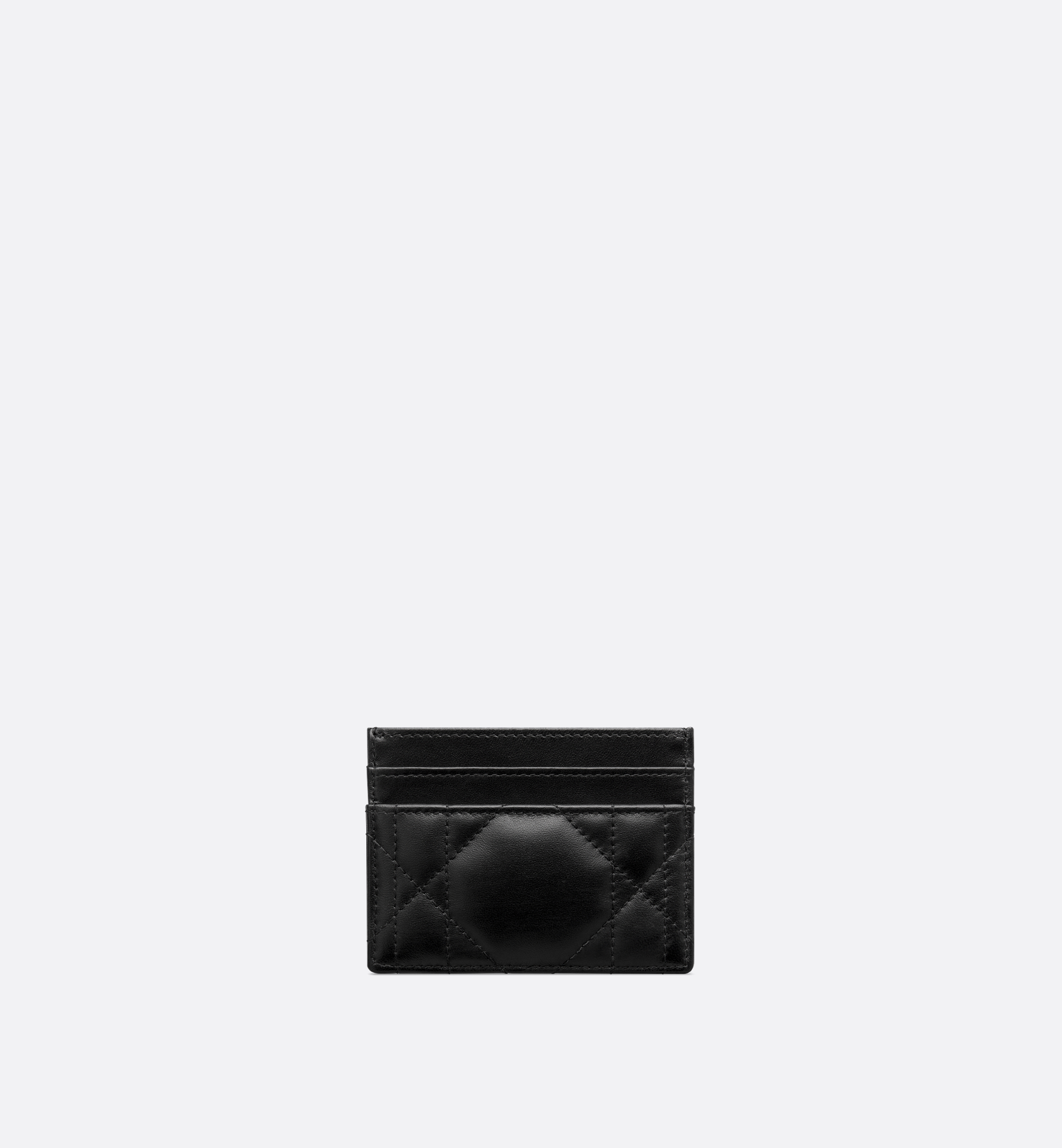 Dior Caro Freesia Card Holder with Crystals Black
