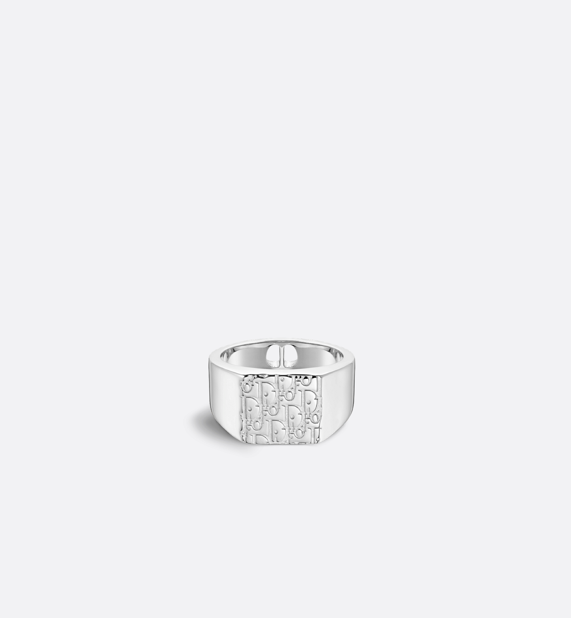 Dior Oblique Signet Ring Silver