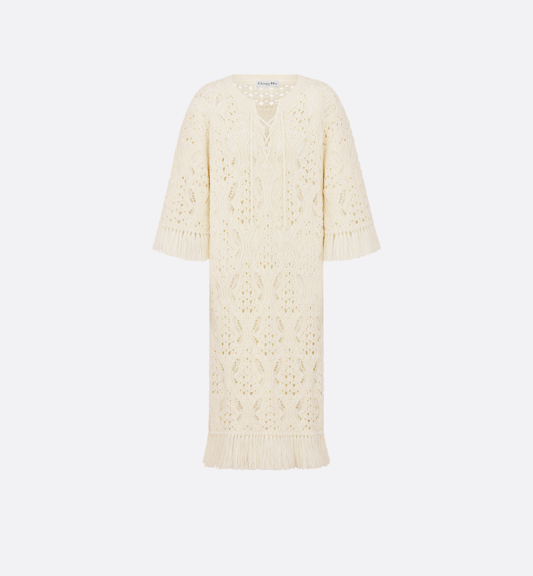 Dioriviera Mid-Length Straight Dress White