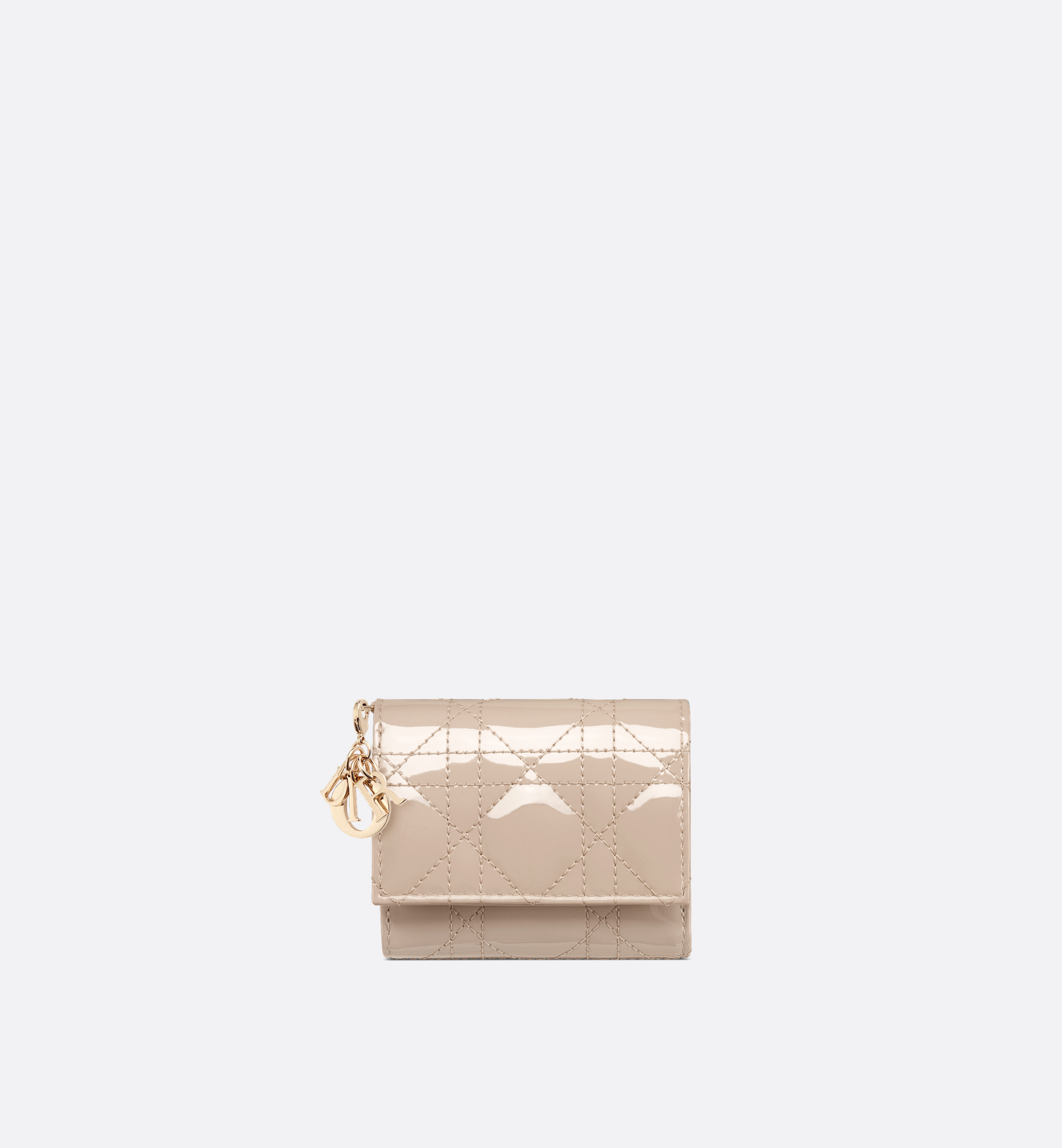 Lady Dior Lotus Wallet Beige