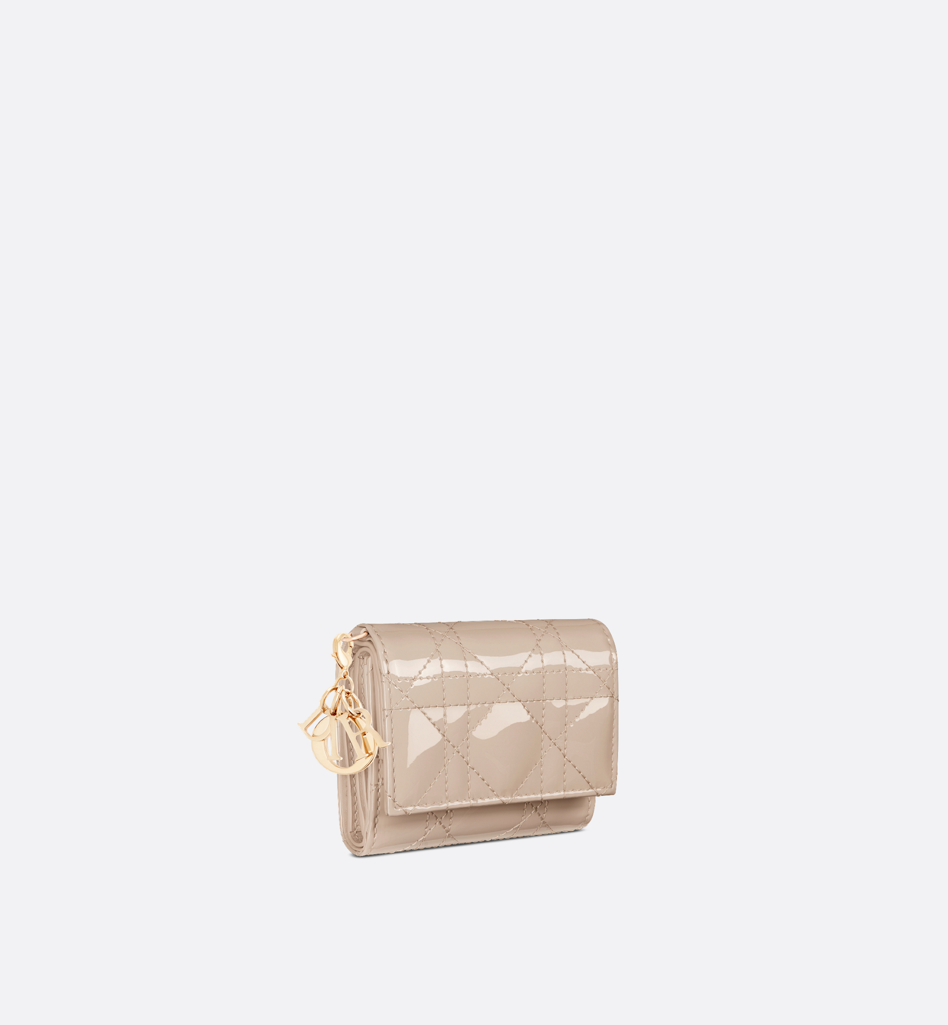 Lady Dior Lotus Wallet Beige