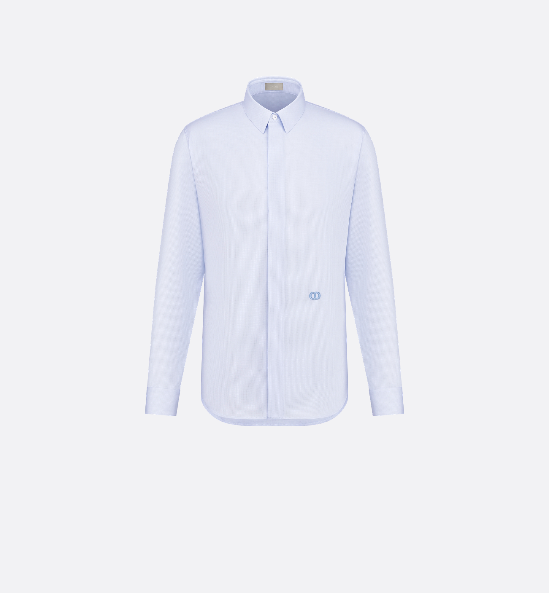 Shirt with CD Icon Embroidery Blue