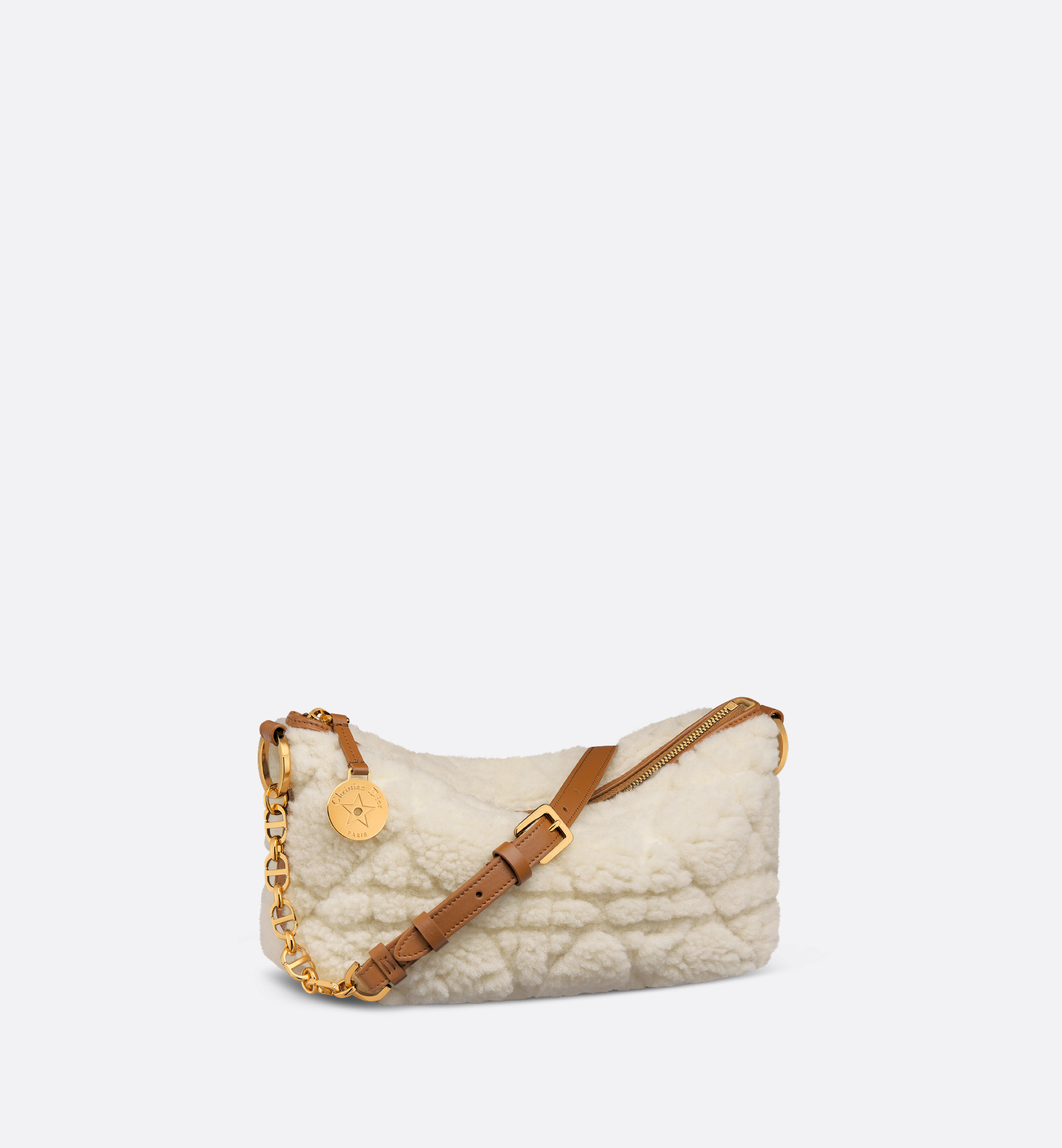 Diorstar Hobo Bag with Chain White