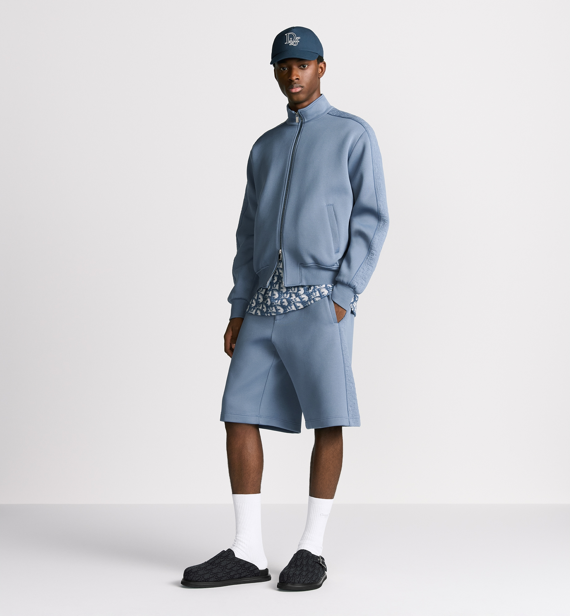 Dior Oblique Bermuda Shorts Blue