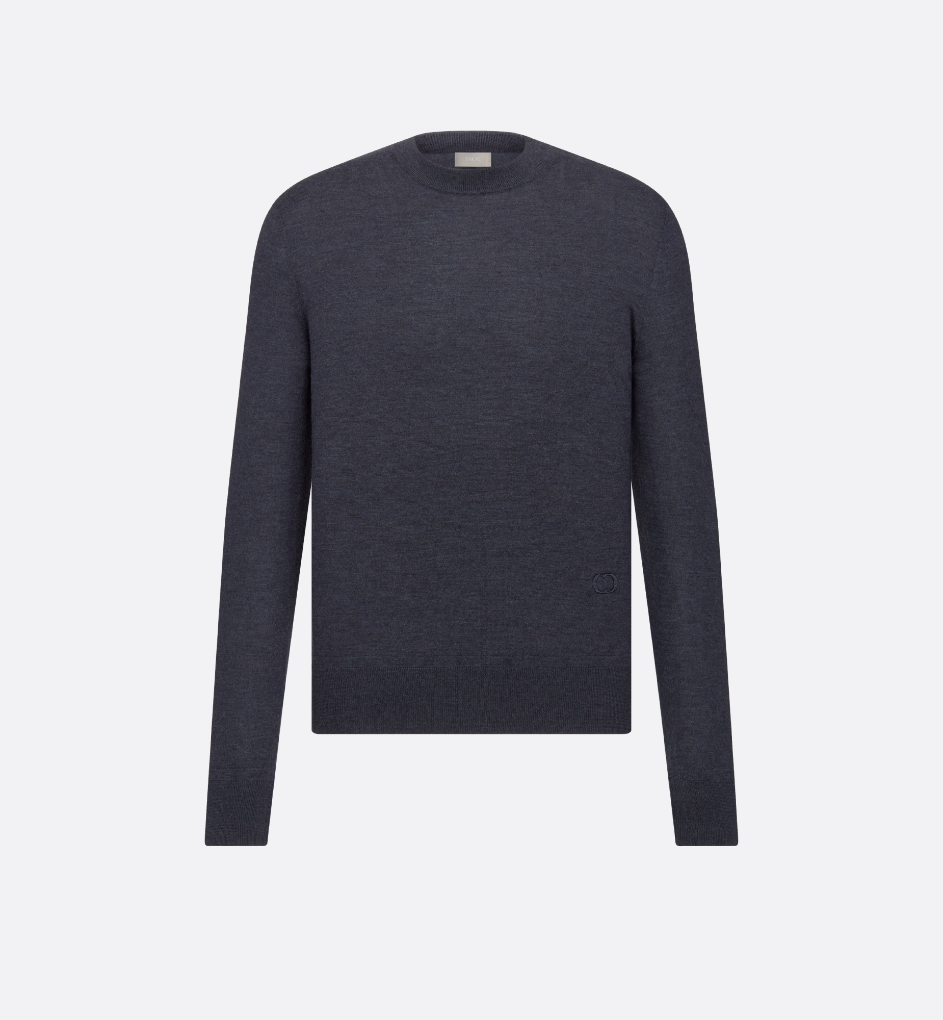 CD Icon Round Neck Sweater Blue