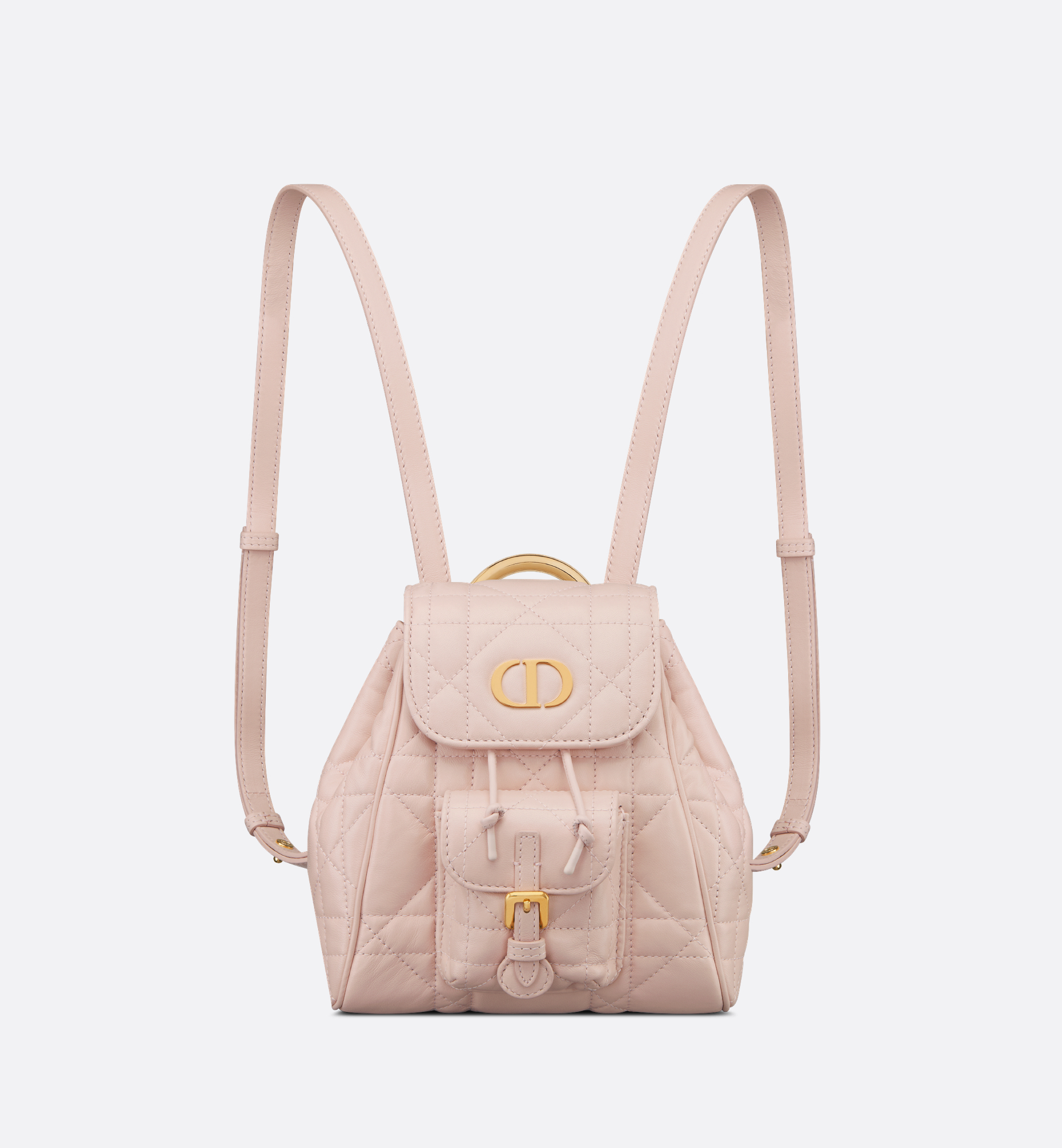 Small Dior Caro Backpack Pink