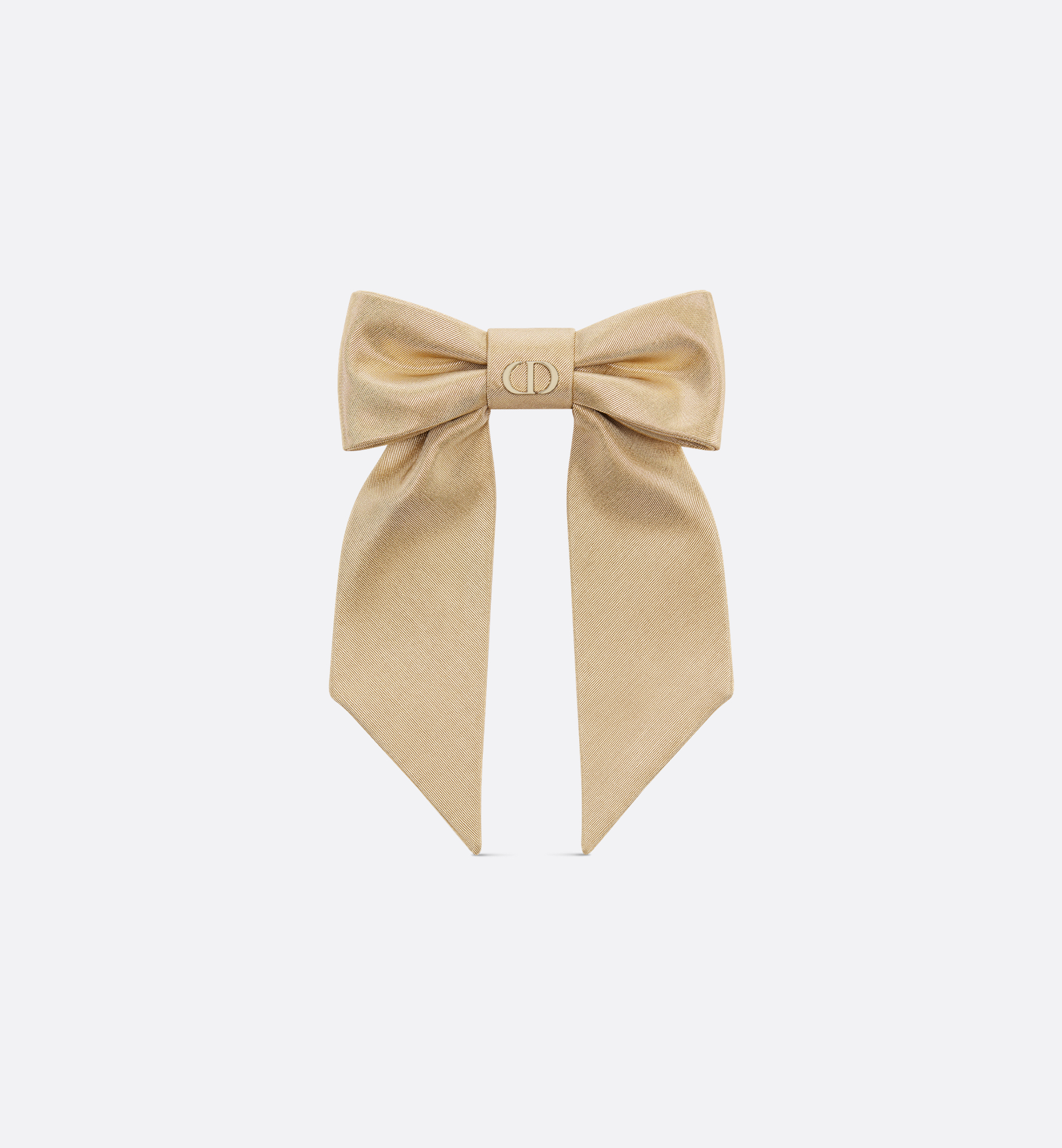 Large Dior Twist Bow Gold