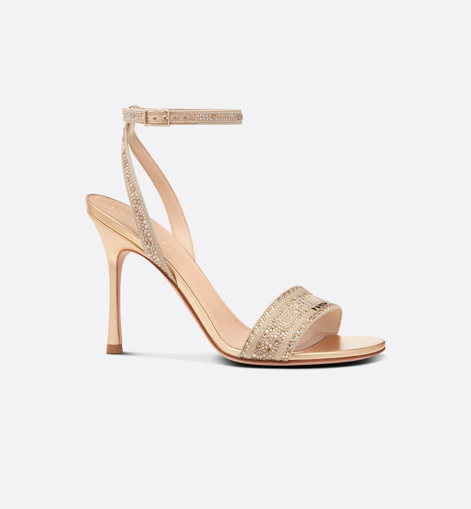 Dway Heeled Sandal Gold