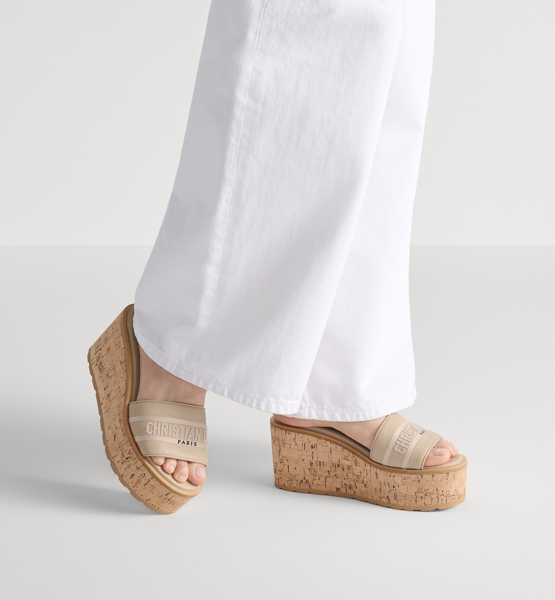 Dway Platform Slide Beige