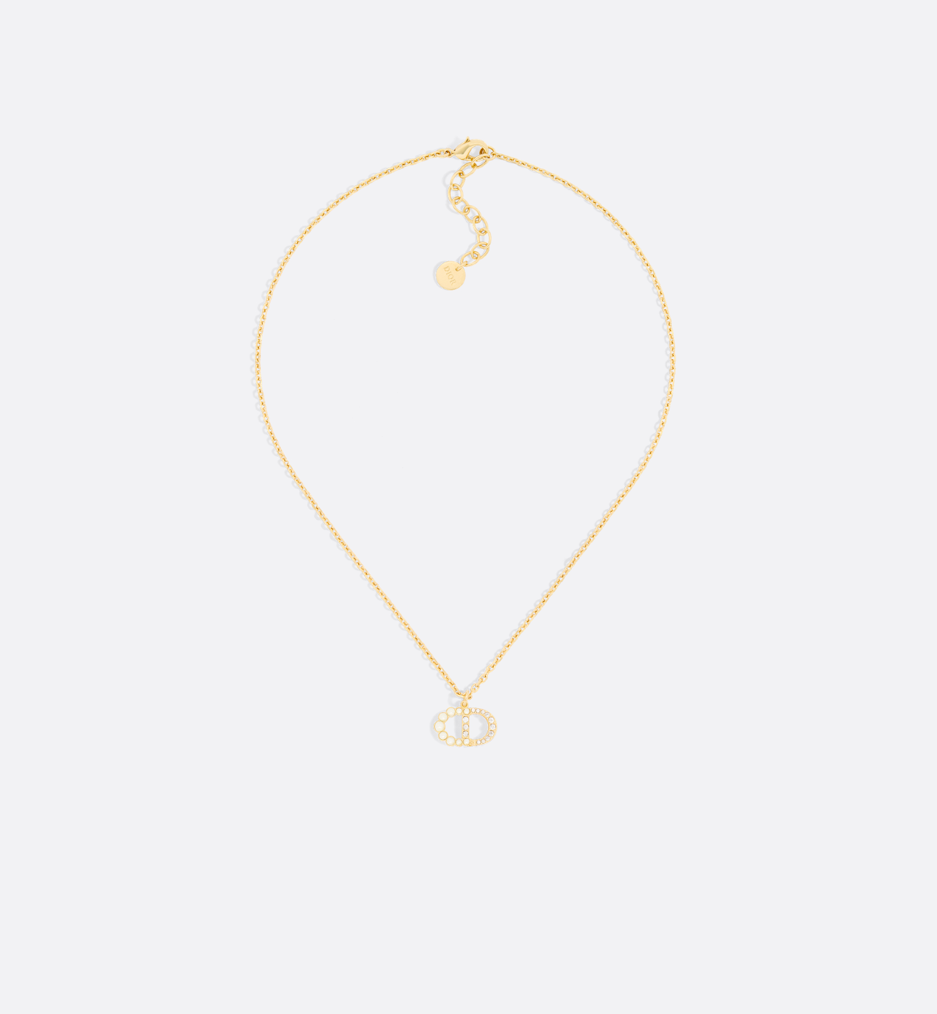 Petit CD Duo Necklace Gold