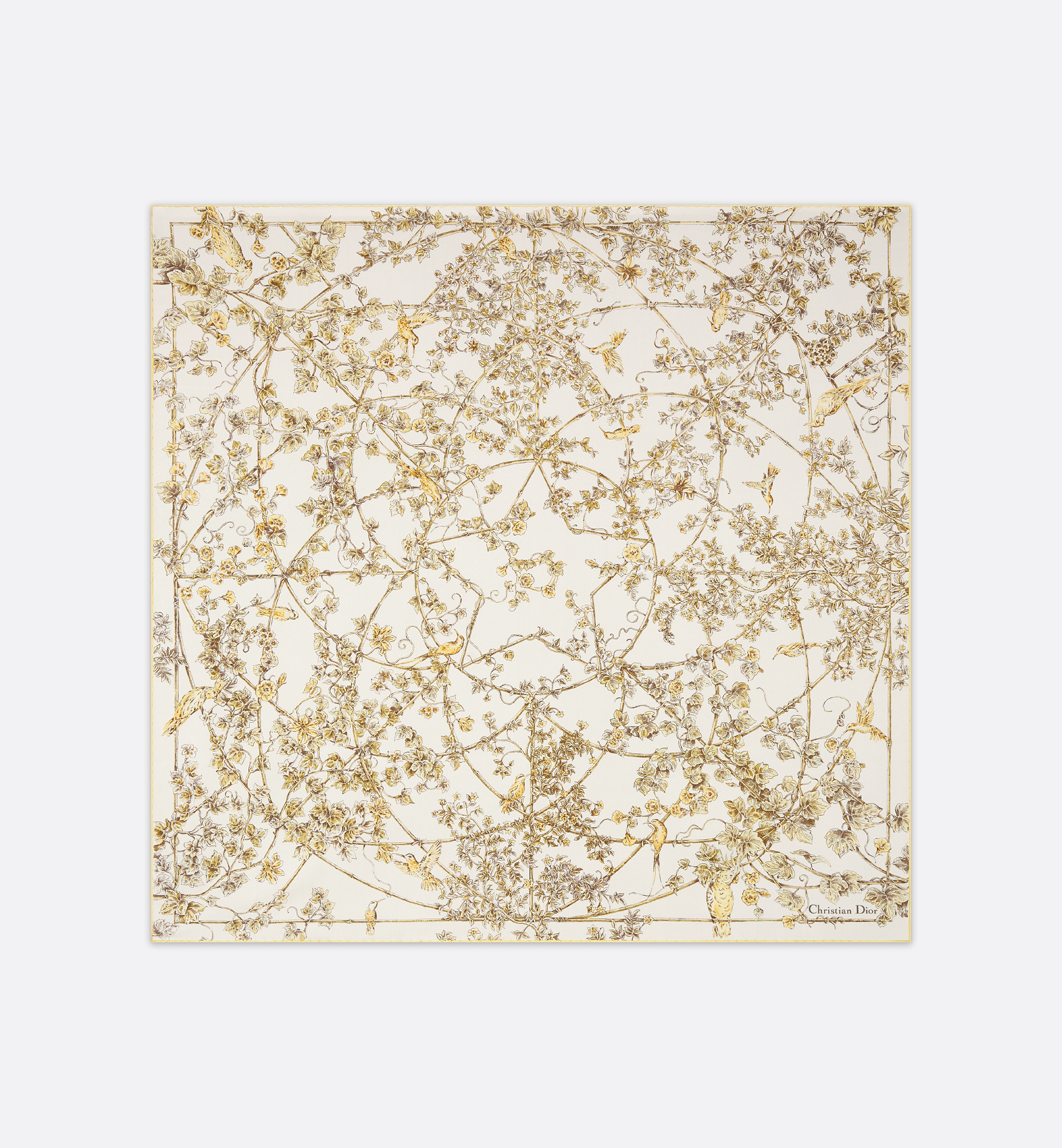 Jardin D-Étoile 90 Square Scarf Gold