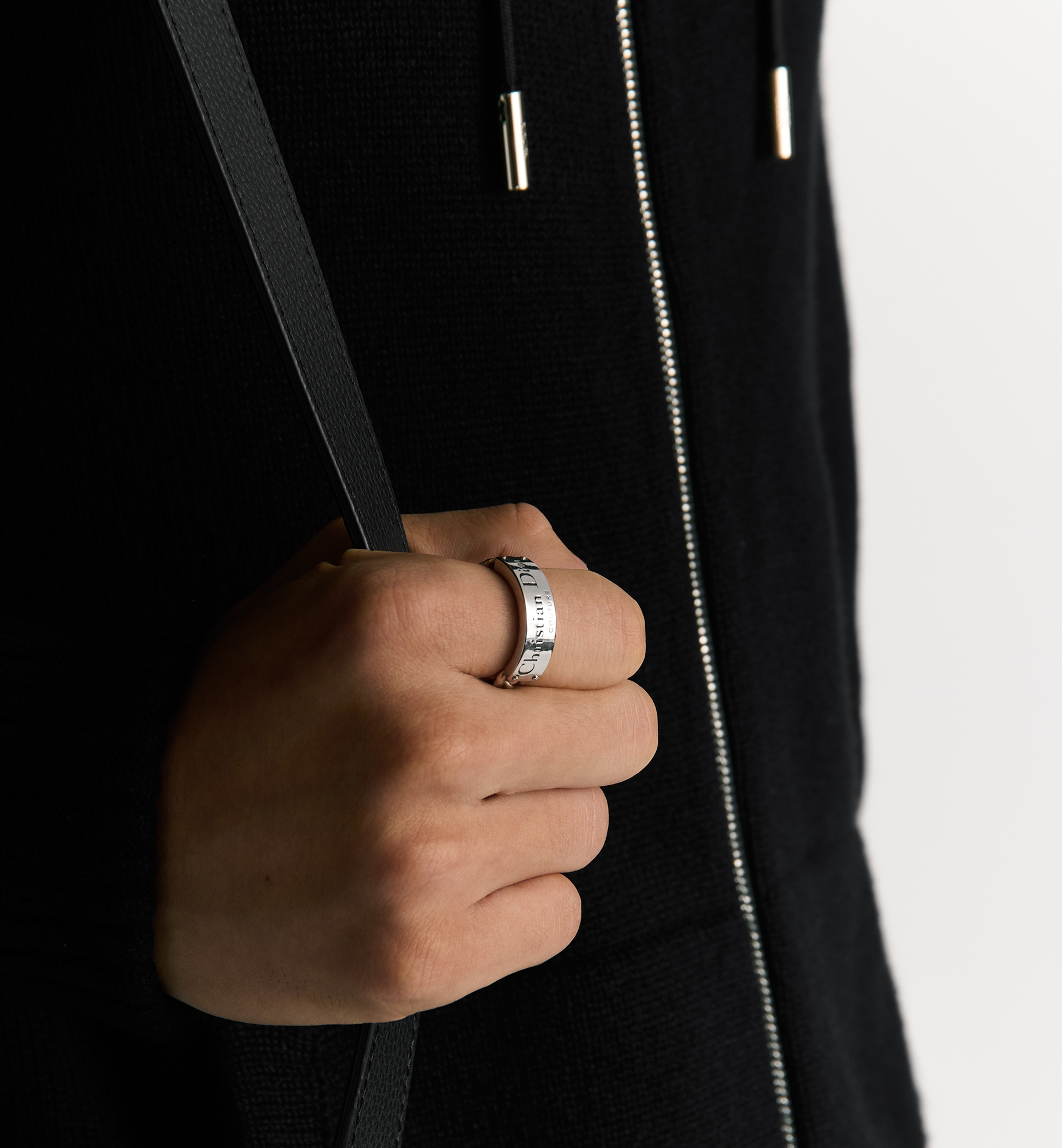 Christian Dior Couture Chain Link Ring Silver