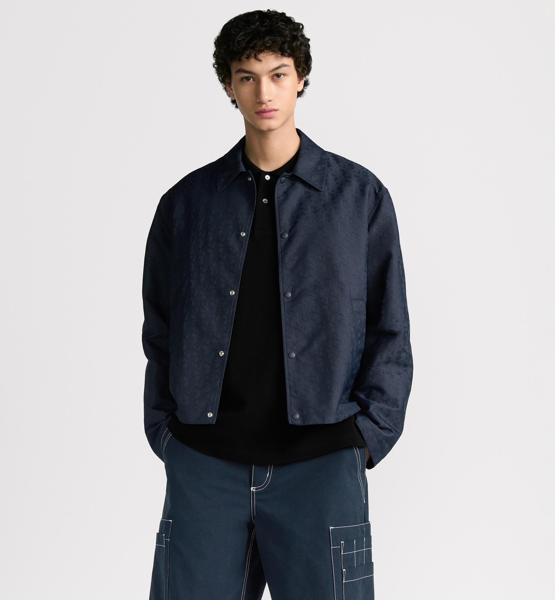 Dior Oblique Blouson Jacket Blue