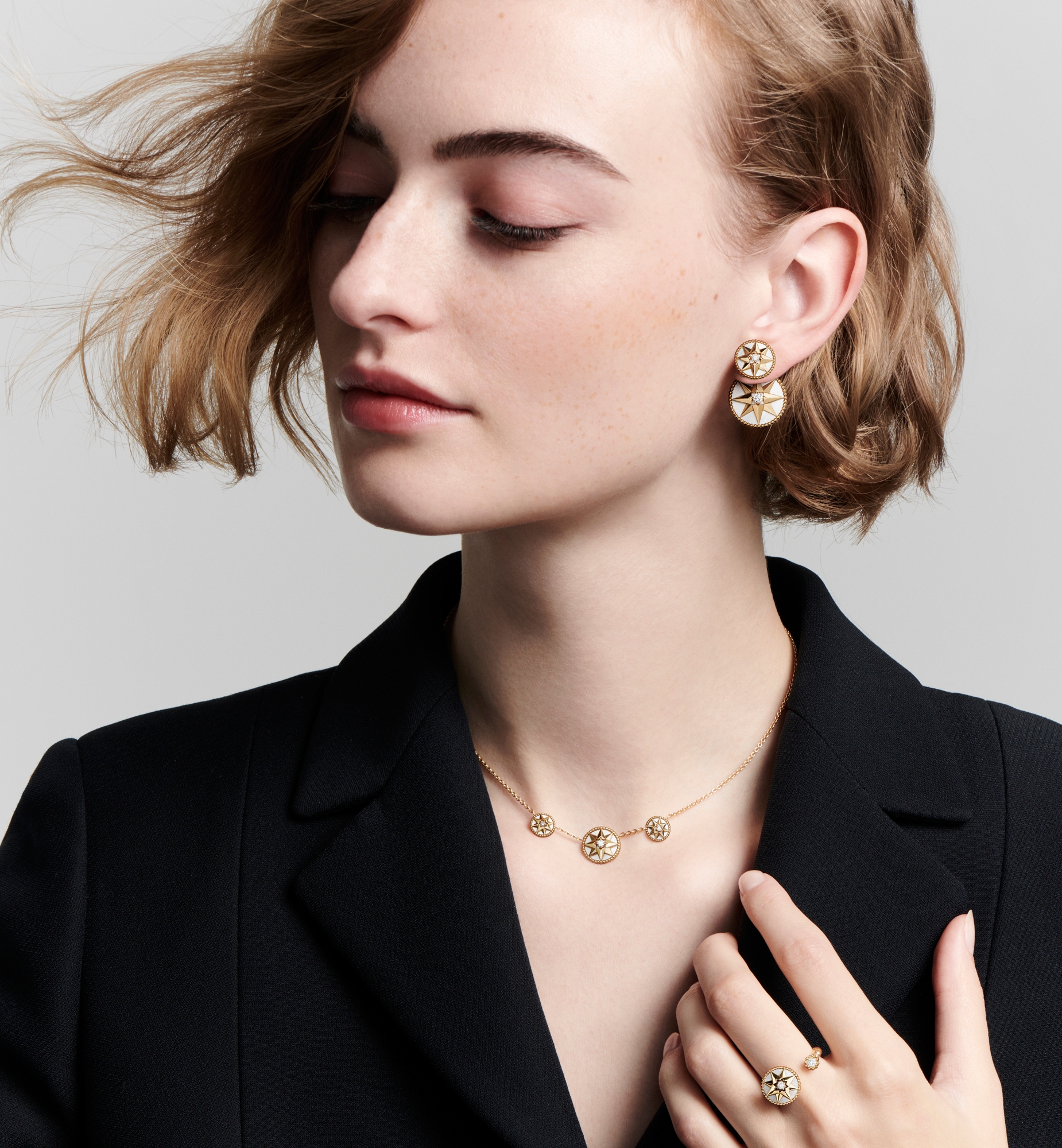 Rose des Vents Single Earring Yellow