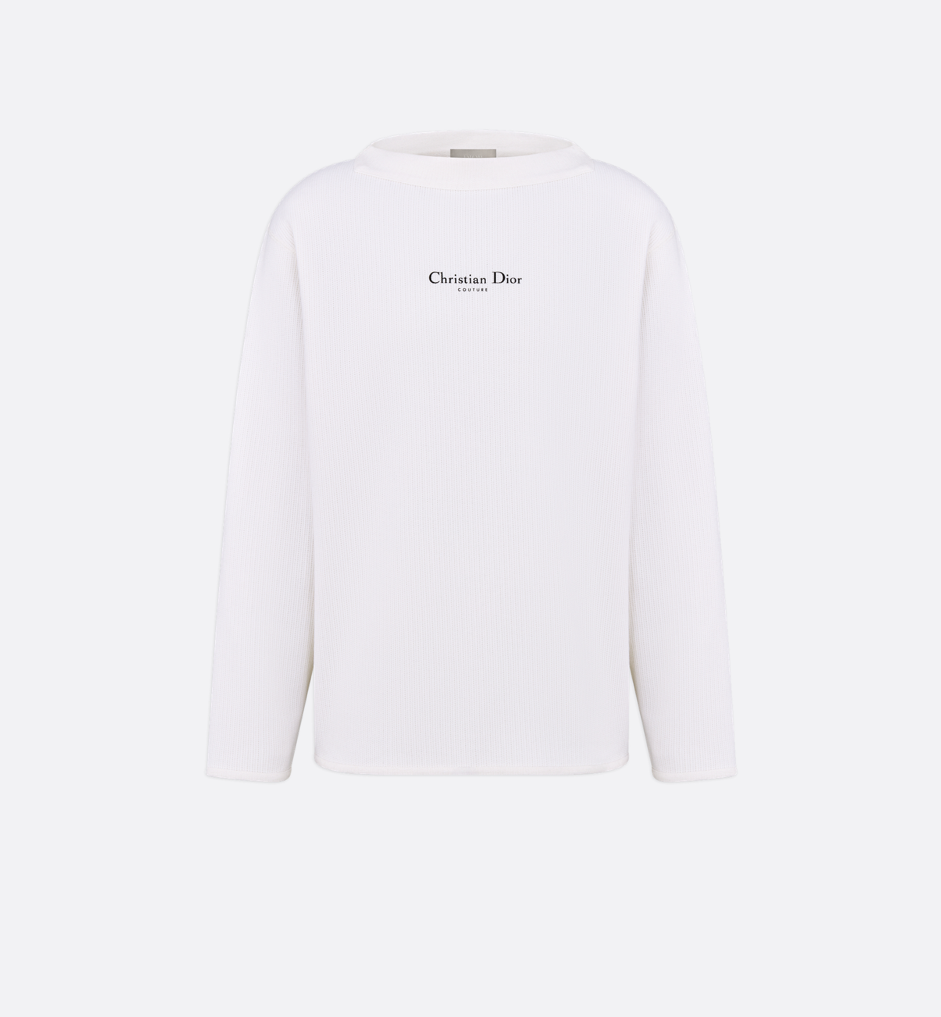 Christian Dior Couture Long-Sleeved T-Shirt, Relaxed Fit White