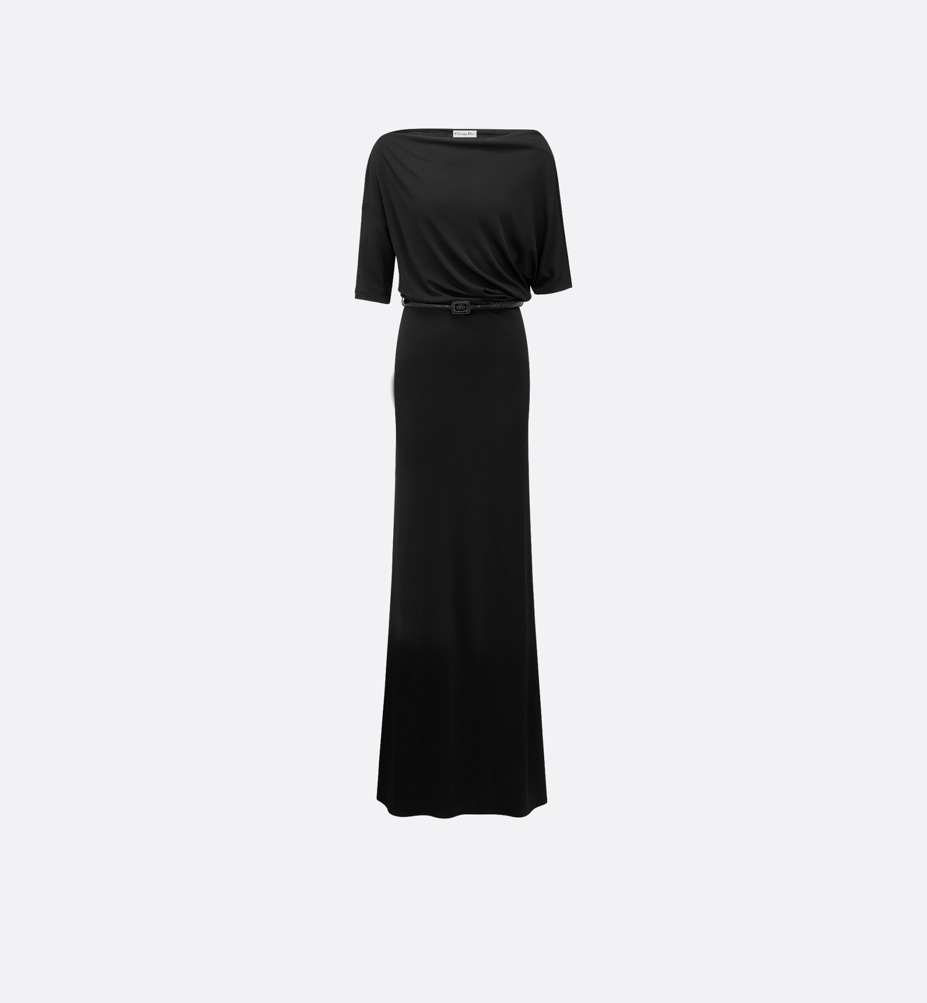 Straight Long Dress Black