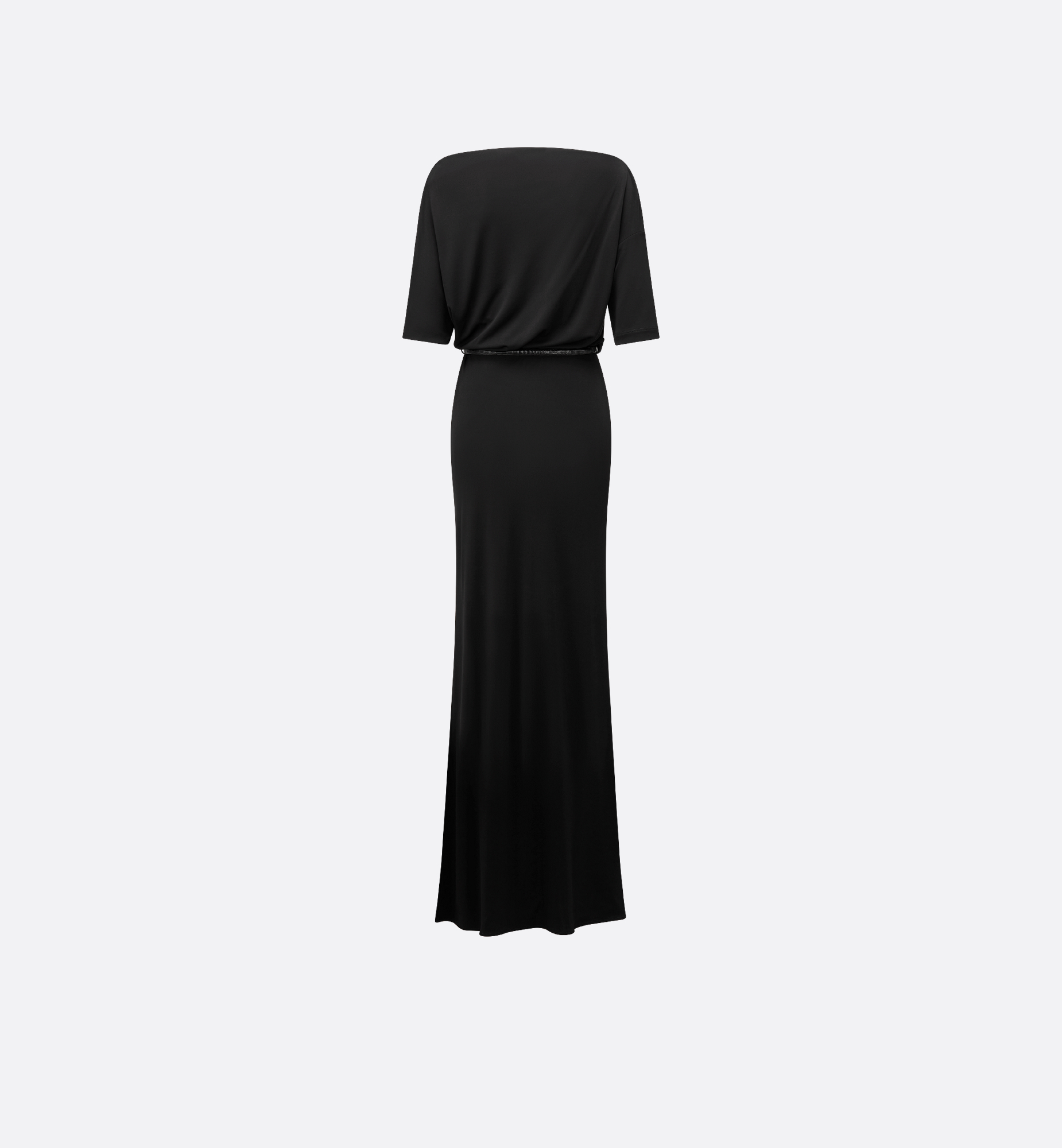 Straight Long Dress Black
