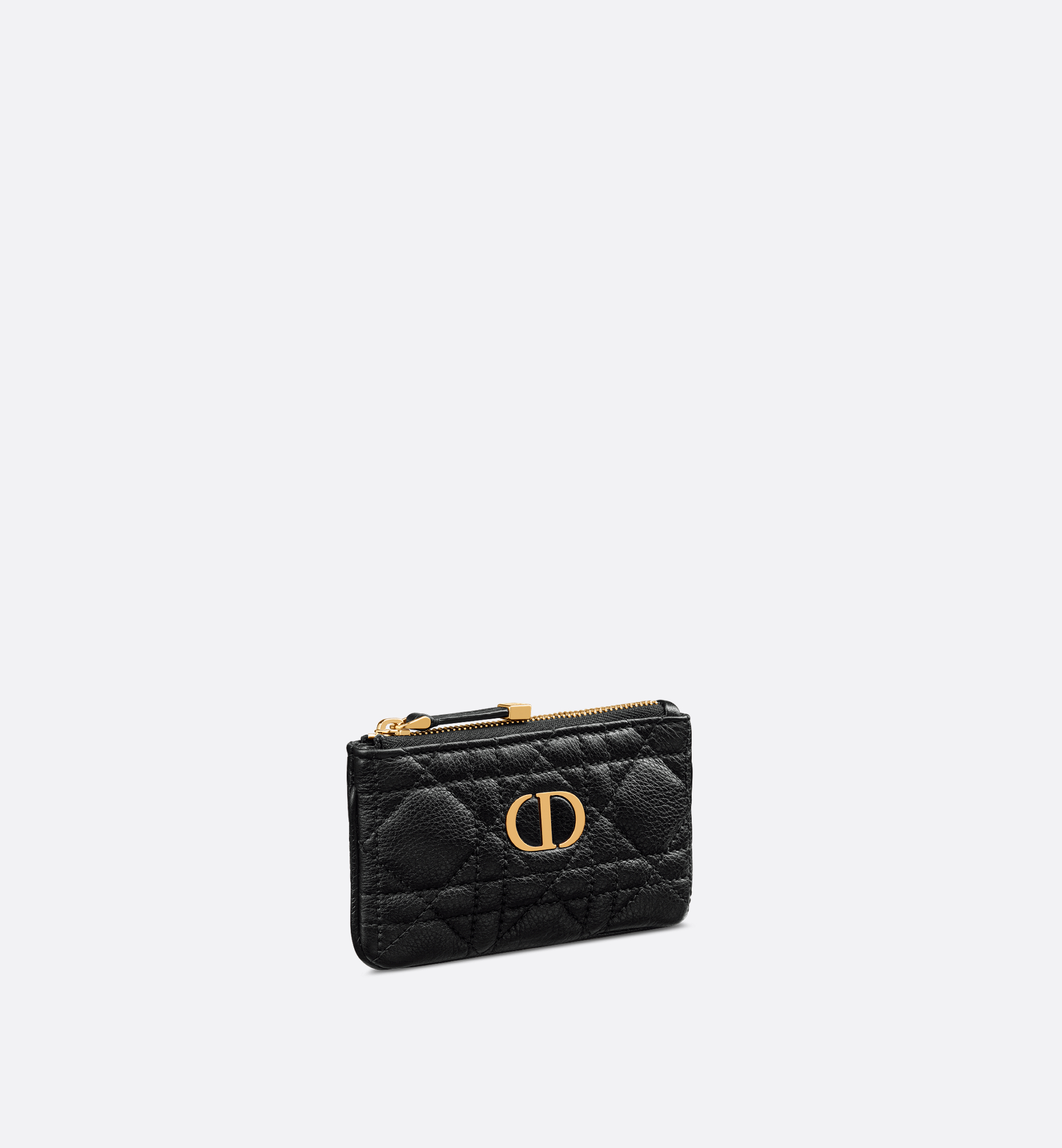 Dior Caro Myrte Zipped Key Case Black