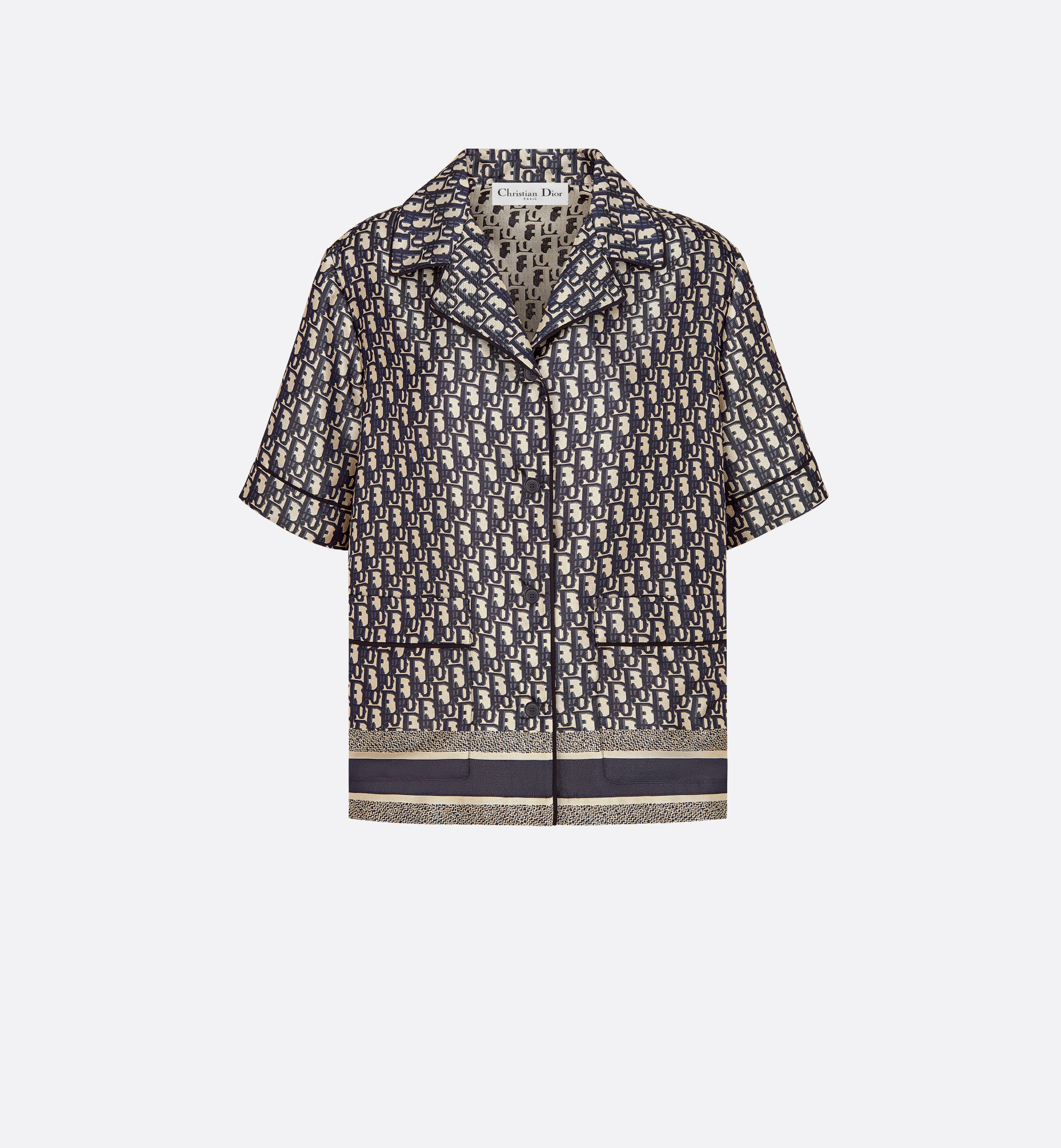 Dior Chez Moi Short-Sleeved Shirt Blue