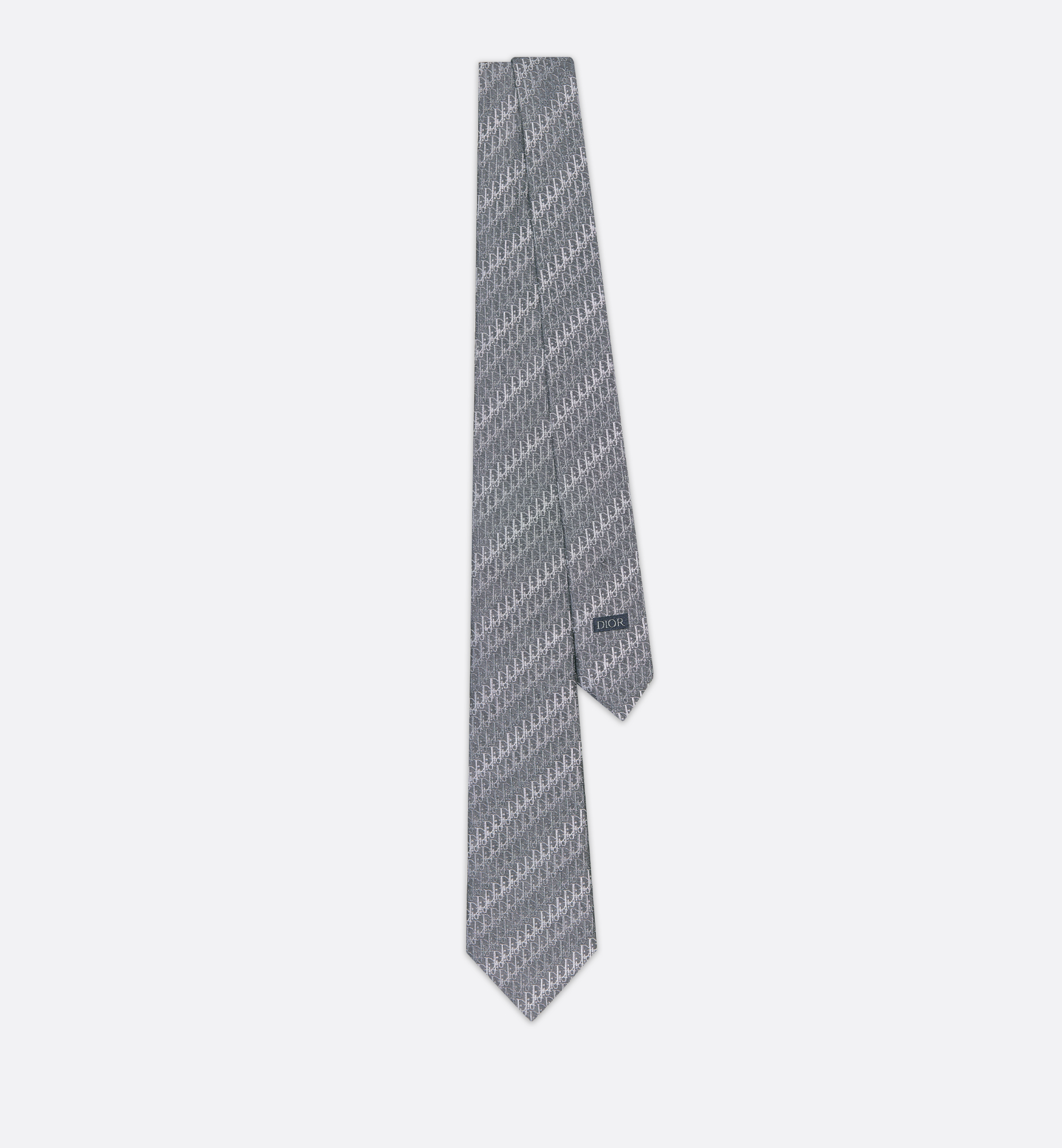 Dior Oblique Trio Tie Grey