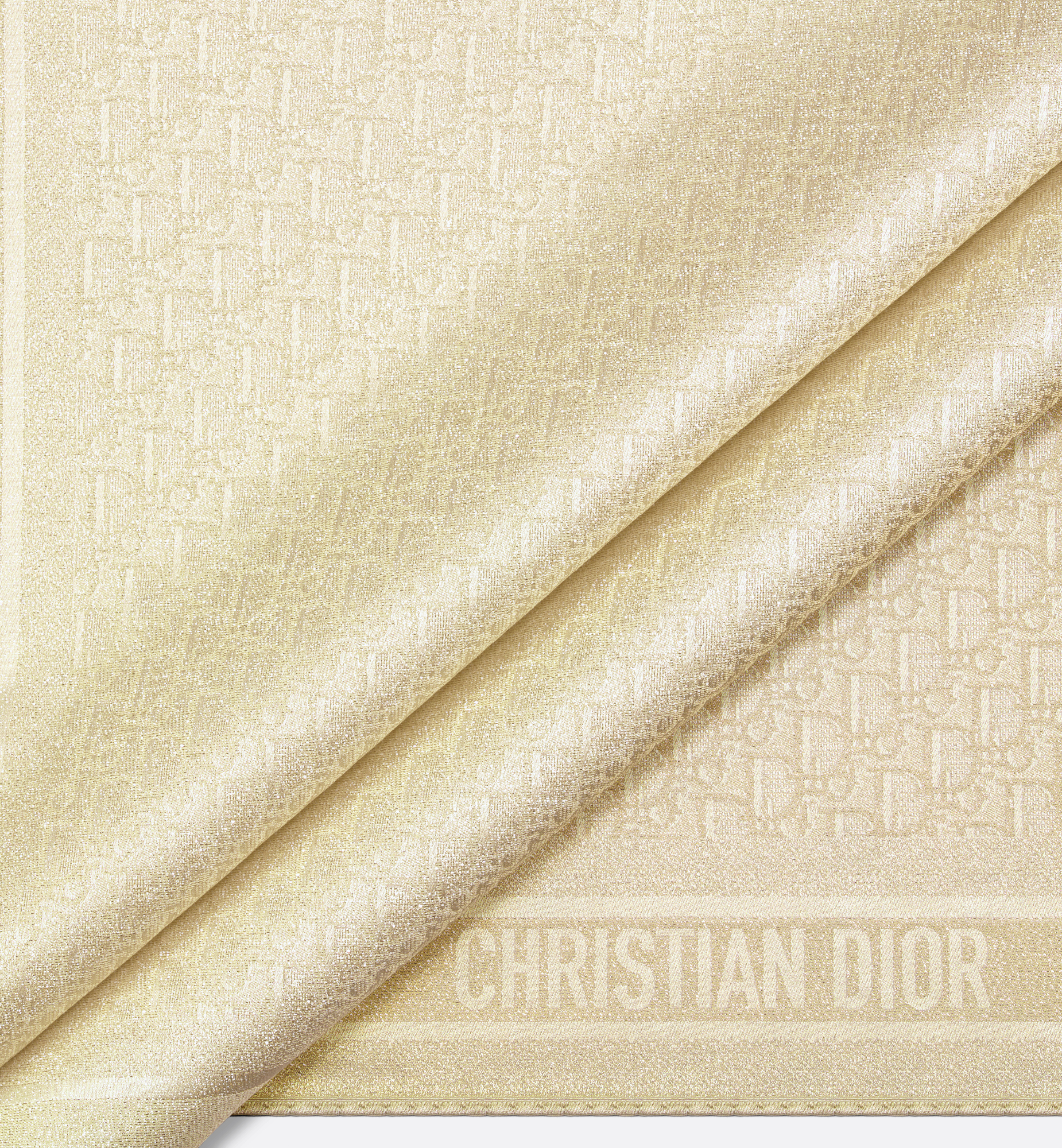 Dior Oblique Natte Shawl Gold